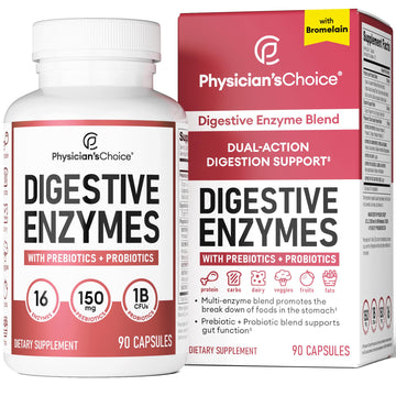 Physician's CHOICE Digestive Enzymes - Multi Enzymes, Bromelain, Organic Prebiotics Physician's CHOICE uk supplements