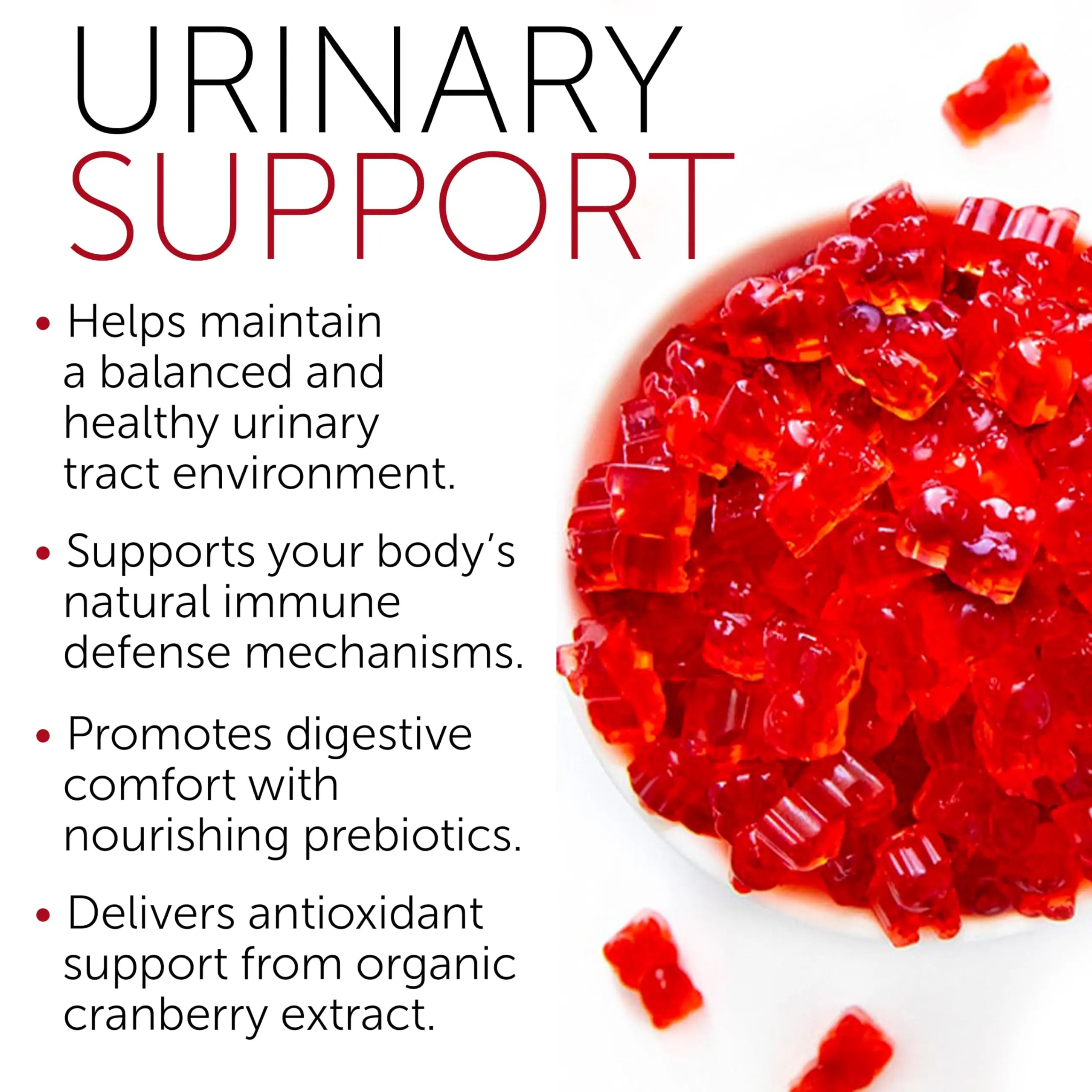 Cranberry Gummies UTI Treatment for Women | Urinary Tract Support for Women | Daily UTI Defense with Cranberry & Probiotics | Promotes Urinary Comfort & Normal Frequency | 60 Gummies Terramed Just Think Comfort uk supplements
