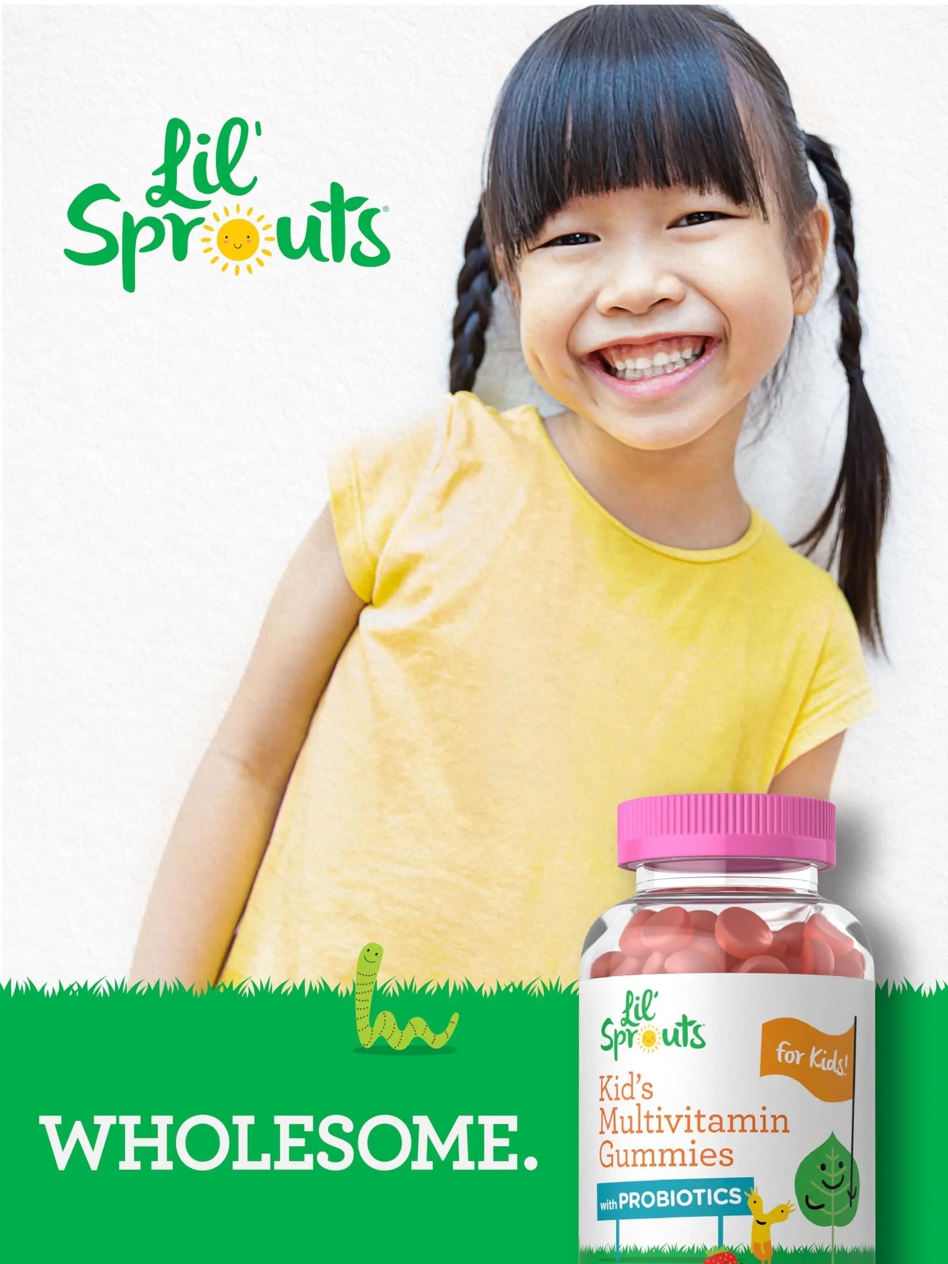 Carlyle Kids Multivitamin Gummies with Probiotics | 60 Chewables | Berry Flavor | Vegetarian, Non-GMO, Gluten Free Children's Supplement | by Lil' Sprouts | Carlyle uk supplements