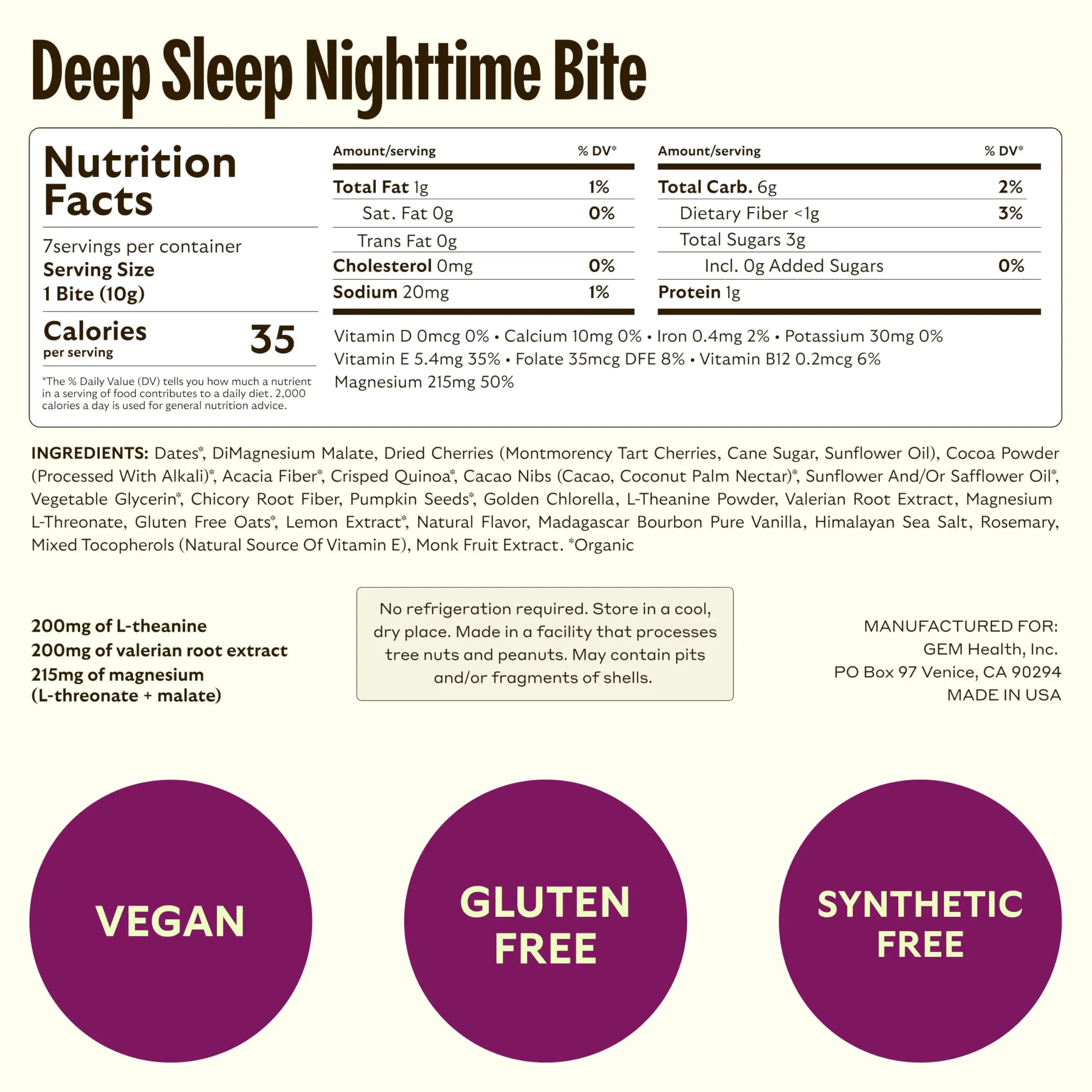 GEM Bite Complete Routine Variety Pack with Daily Multivitamin (14 Bites), Chill-Out Calm (7 Chews) & Deep Sleep Aid (7 Chews) | GEM uk supplements