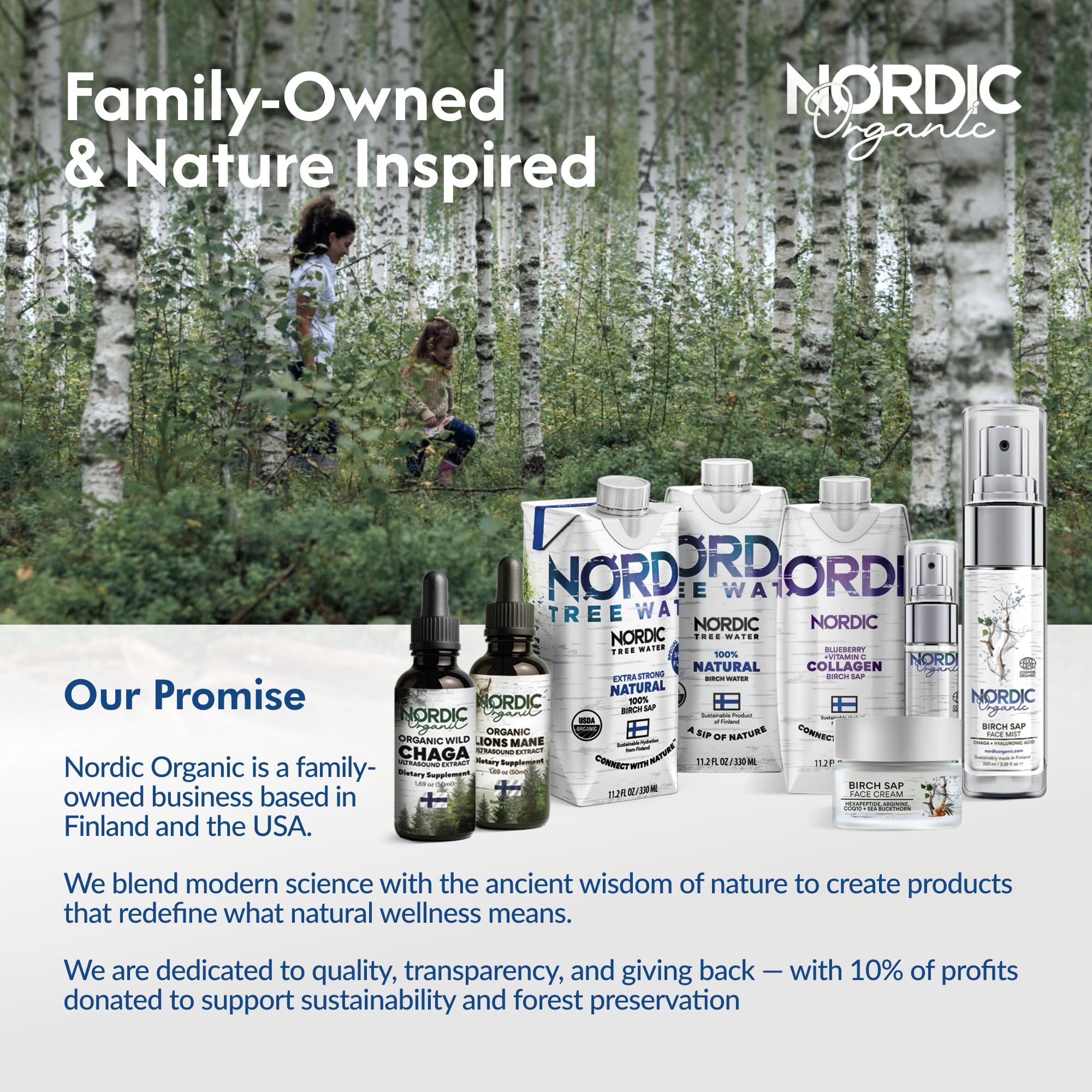 Nordic Liquid Collagen Peptide Drink, Organic Birch Sap, Wild blueberry + Vitamin C, Made in Finland - 10g Clinically Studied Grass Fed Collagen Peptides for Skin Hair Nails & Joint Support, with Silica, BPA-Free Beverage (12 Pack) Nordic Tree Water uk supplements