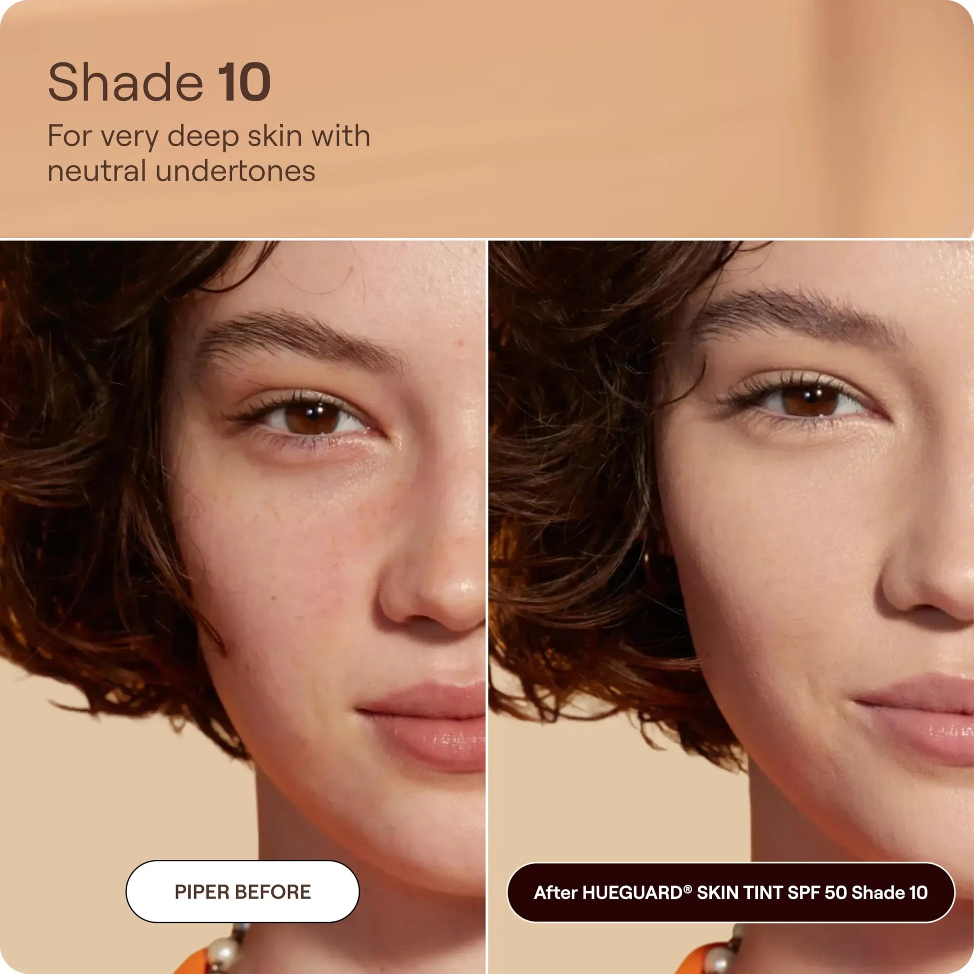 Live Tinted Hueguard Skin Tint SPF 50 - Tinted Mineral Sunscreen with Light-Medium Buildable Coverage With a Hydrating and Radiant Finish - Water and Sweat Resistant, 1.35 fl oz - Shade 10 Live Tinted uk supplements