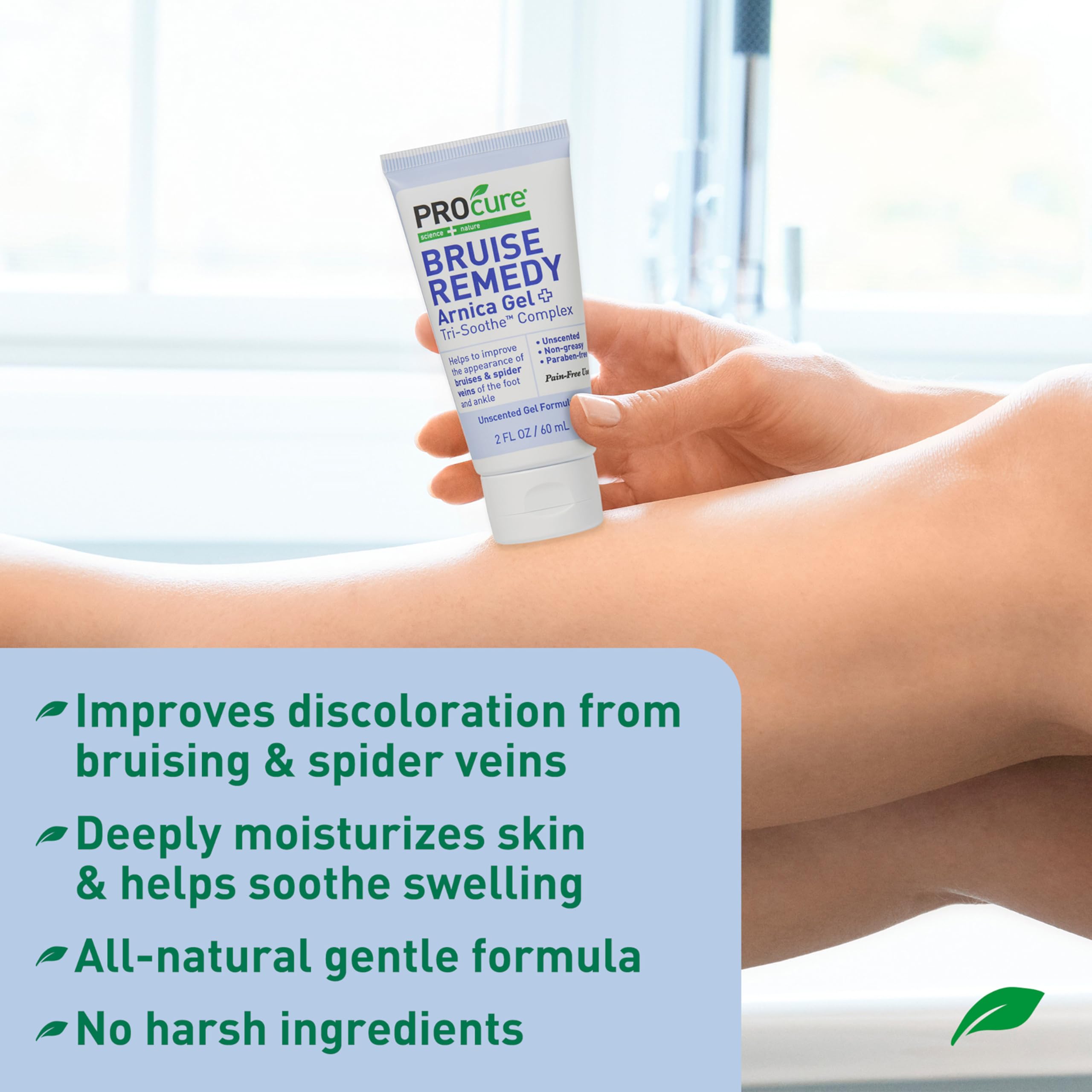 PROcure Arnica & MSM Bruise Remedy Gel – Paraben-Free, Unscented Arnica Montana Gel for Bruising, Spider Veins & Skin Discoloration – 2 Pack PROcure uk supplements