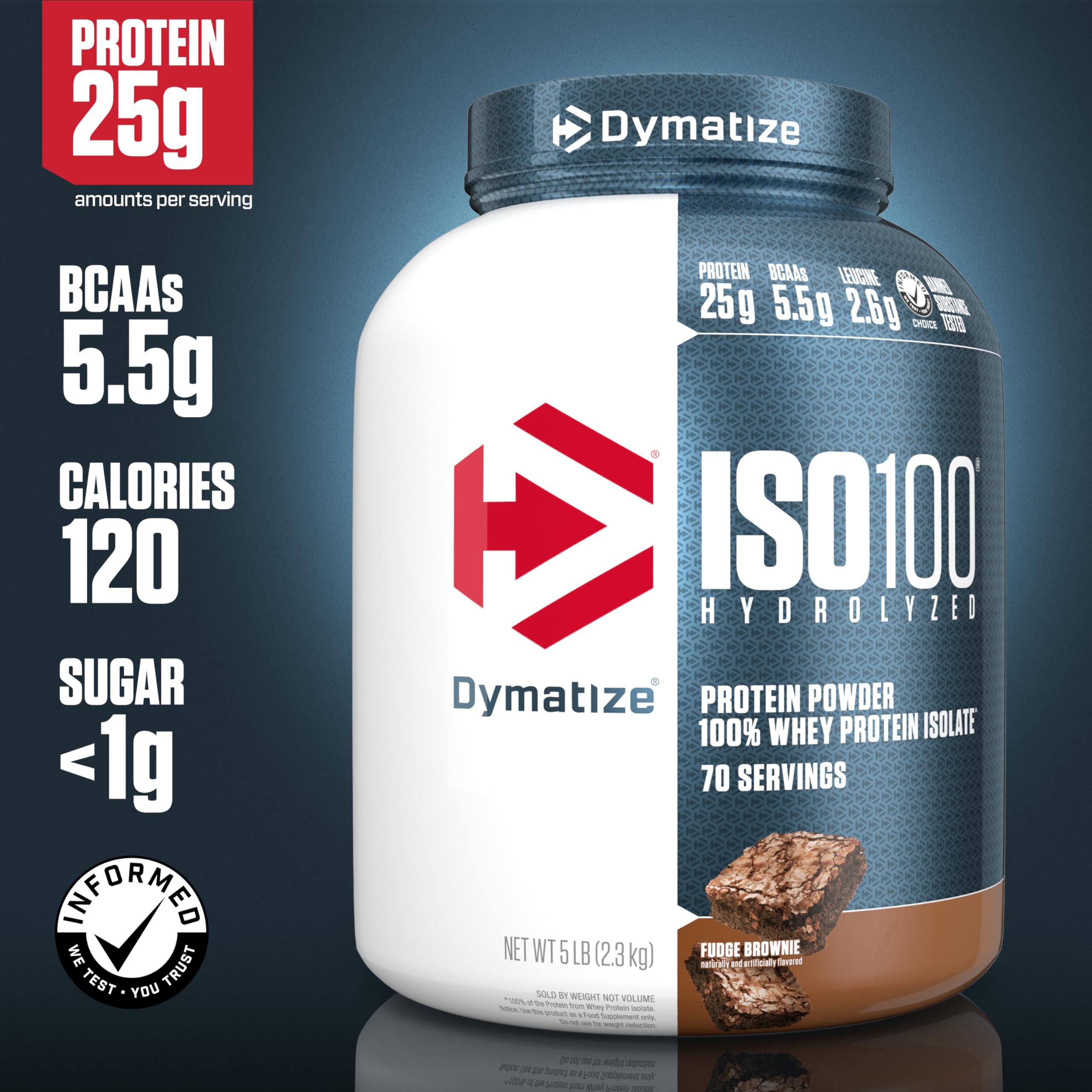 Dymatize ISO100 Hydrolyzed Protein Powder, 100% Whey Isolate Protein, 25g of Protein Dymatize uk supplements
