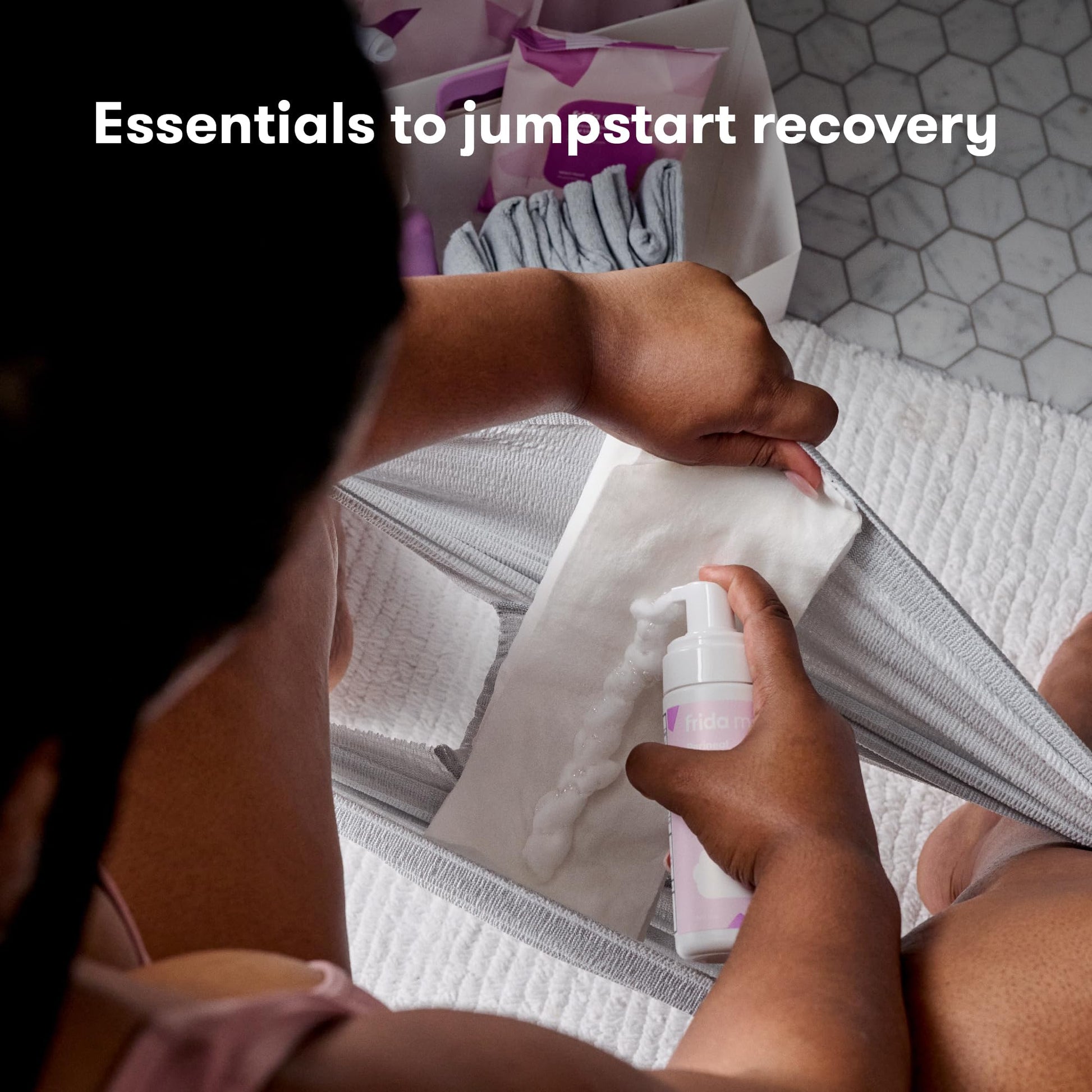 Frida Mom Postpartum Recovery Essentials Kit, New Mom Gifts, Cooling Pad Liners, Ice Maxi Pads Frida Mom uk supplements