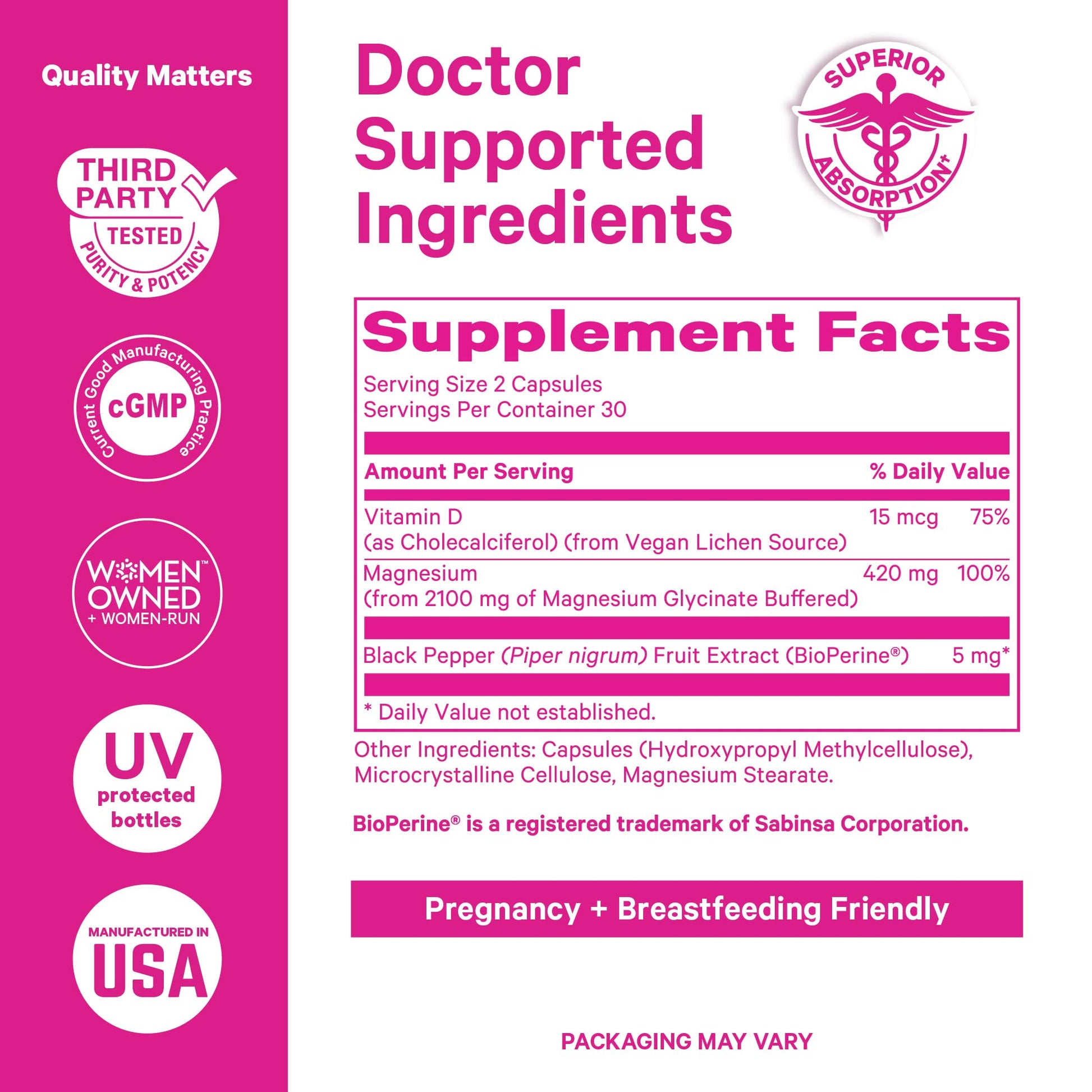 Pink Stork Mood and Stomach Relief Bundle - Magnesium Glycinate and Organic Peppermint Sweets for Morning Sickness and Motion Sickness, Mood Support Pink Stork uk supplements