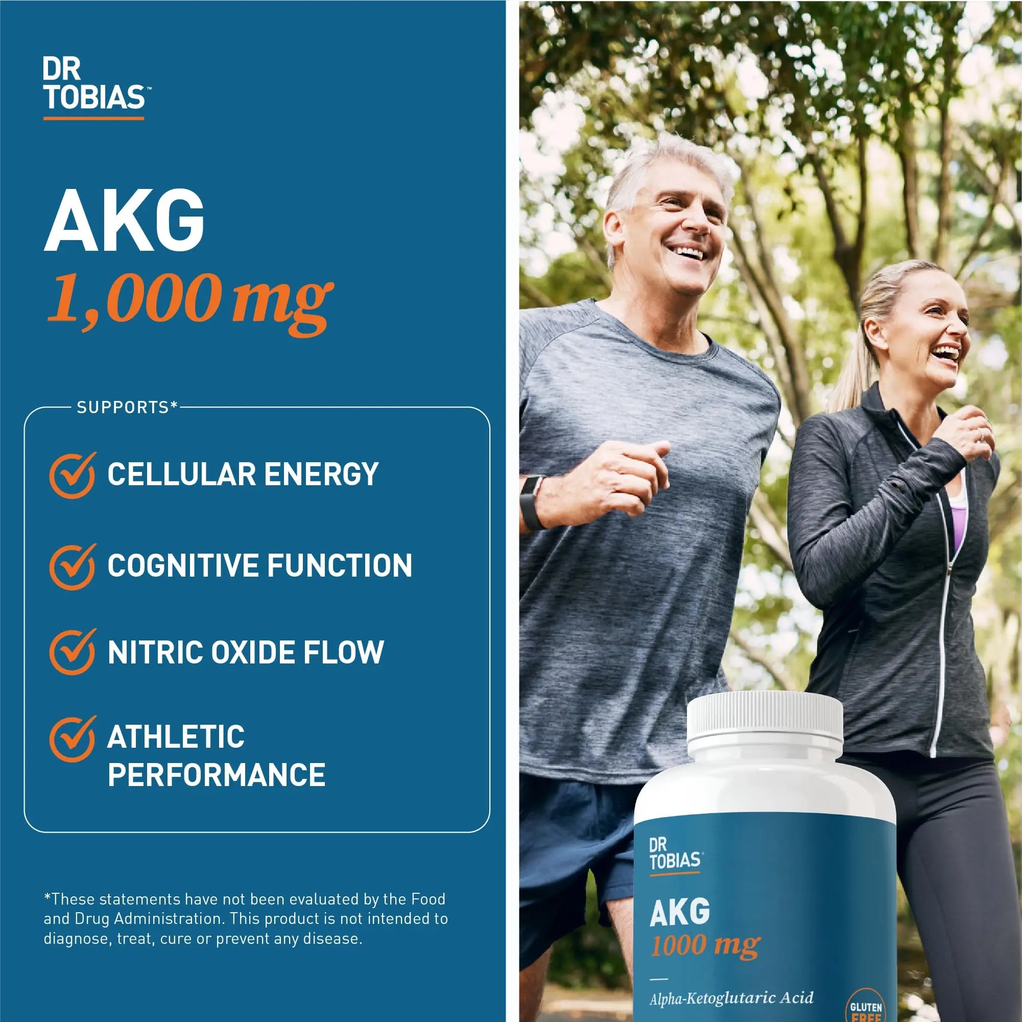 Dr. Tobias AKG Supplement & Joint Support Supplement - Supports Energy, Muscles, Cartilage & Joint Health, Non-GMO Dr. Tobias uk supplements