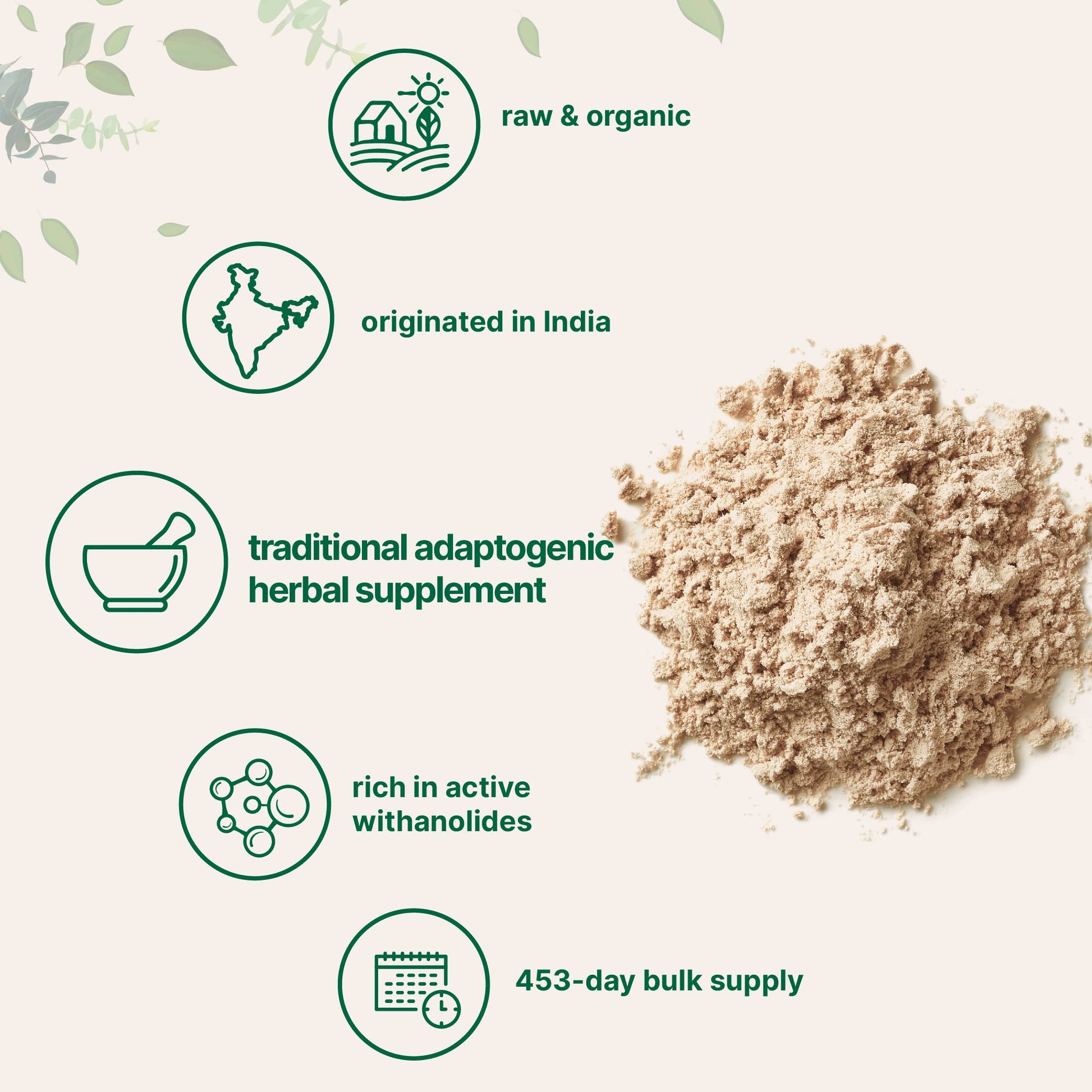 Micro Ingredients Organic Ashwagandha Root Powder | 2 Pound, No Filler, No Additives, Highly Purified | Active Withanolides, Adaptogenic Ayurvedic Herbal Supplements, Gluten Free, India Origin Micro Ingredients uk supplements