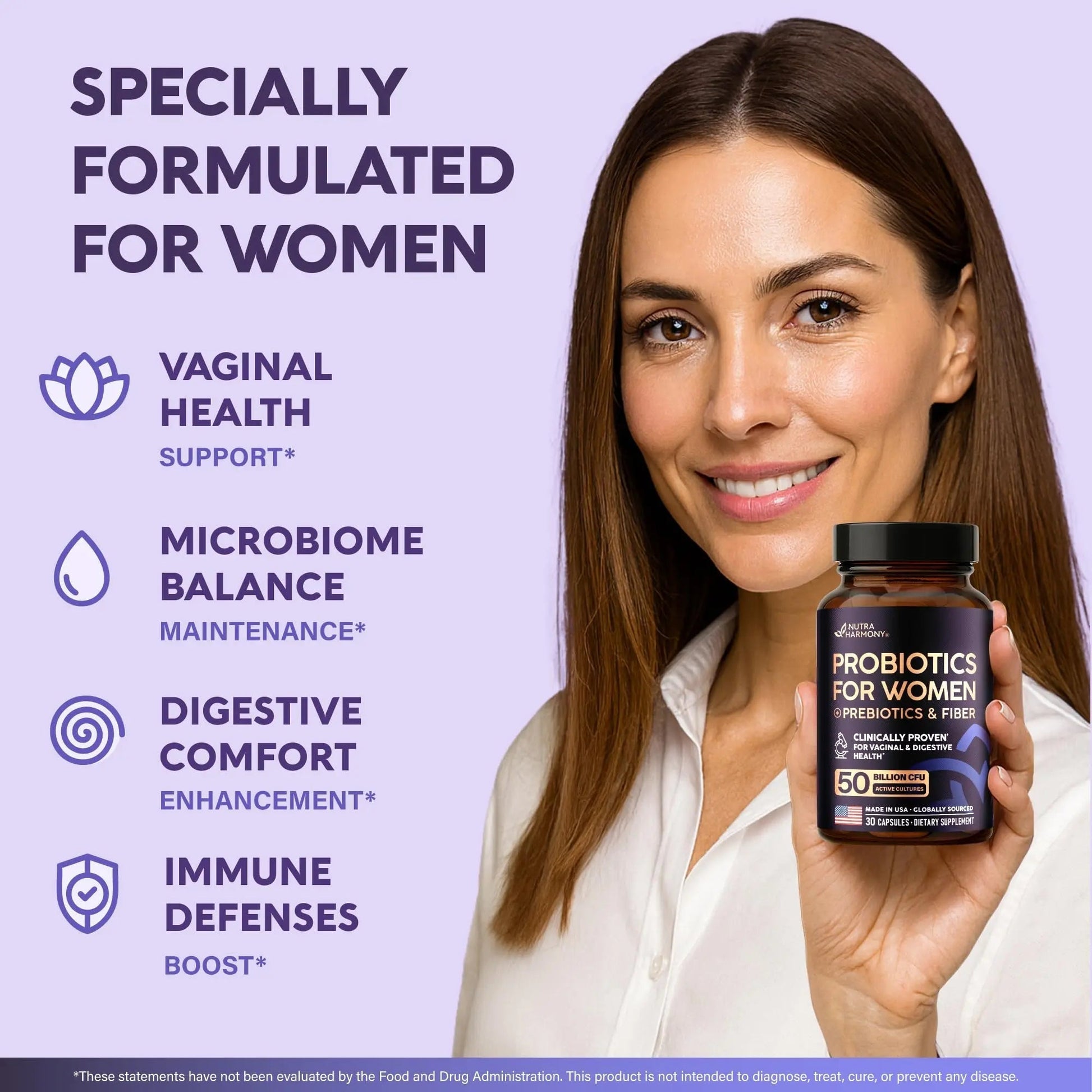 NUTRAHARMONY Multivitamins & Probiotics for Women NUTRAHARMONY uk supplements
