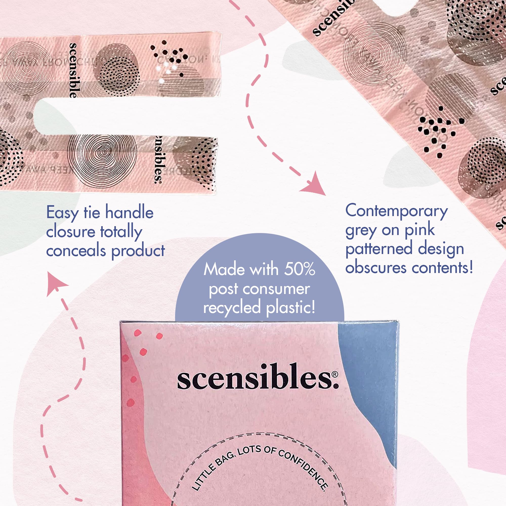 Scensibles Personal Care Disposal Bags (50 Count) - For Tampons, Pads, Liners, Condoms & More SCENSIBLES uk supplements