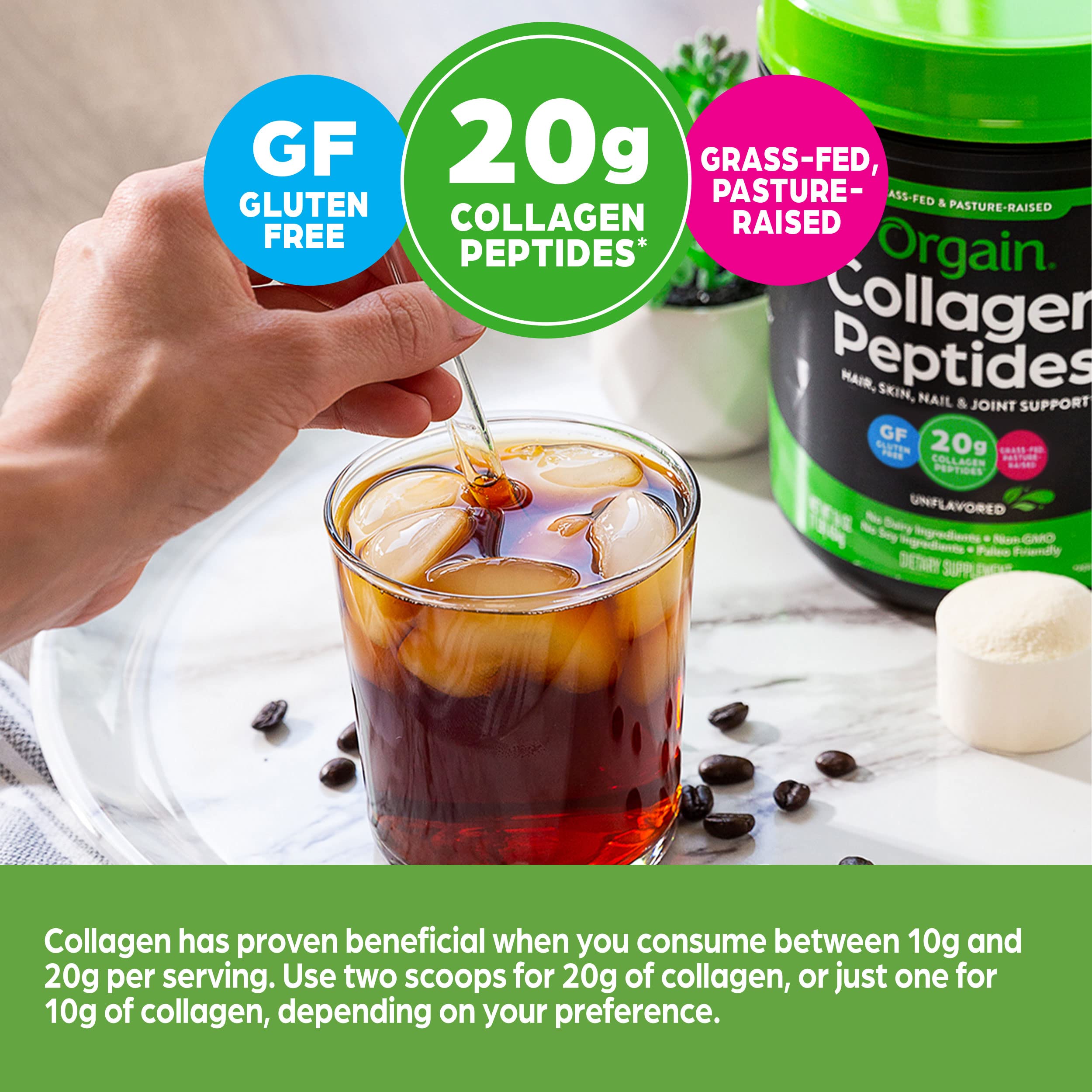 Orgain Collagen Peptides Unflavoured 454 g Orgain uk supplements