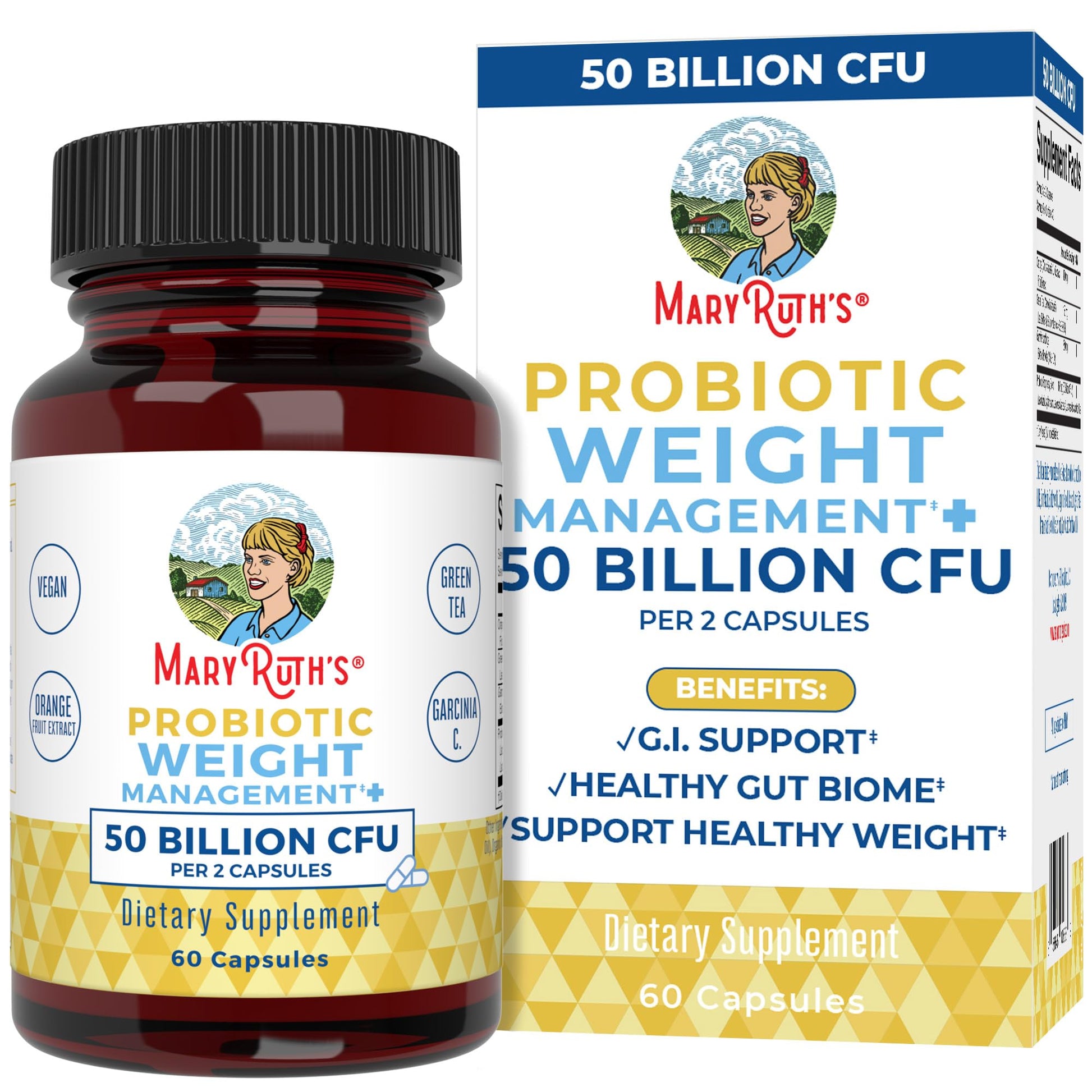 MaryRuth Organics Probiotics Capsule for Women & Men | Weight Management | Digestive MaryRuth Organics uk supplements