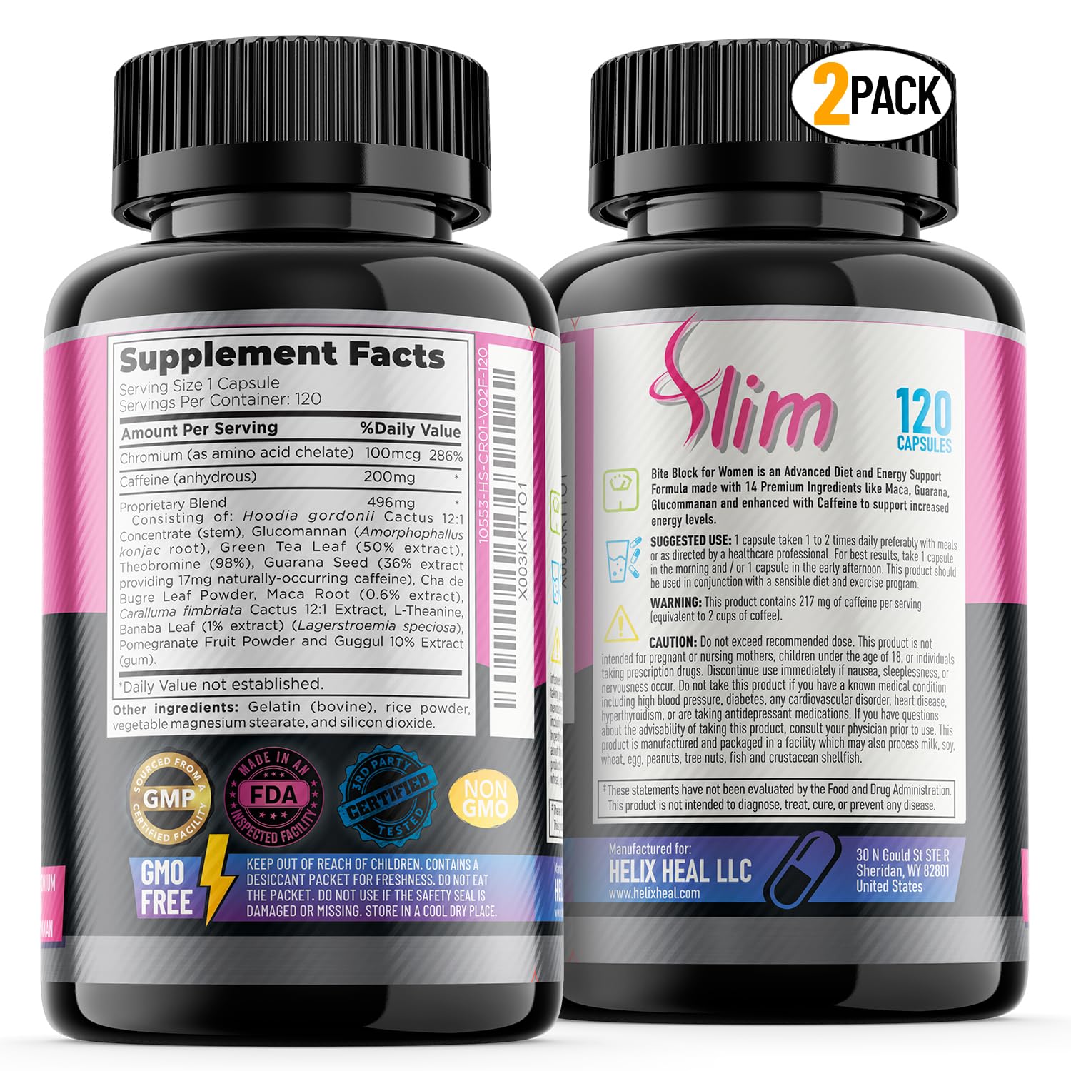 Appetite Suppressant for Women - Weight Loss Pills for Bloating Relief & Carb Blocker Helix Heal uk supplements