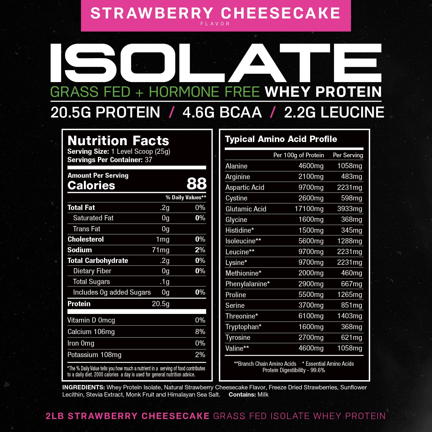 Muscle Feast Grass-Fed Whey Protein Isolate, All Natural Hormone Free Pasture Raised Muscle Feast uk supplements