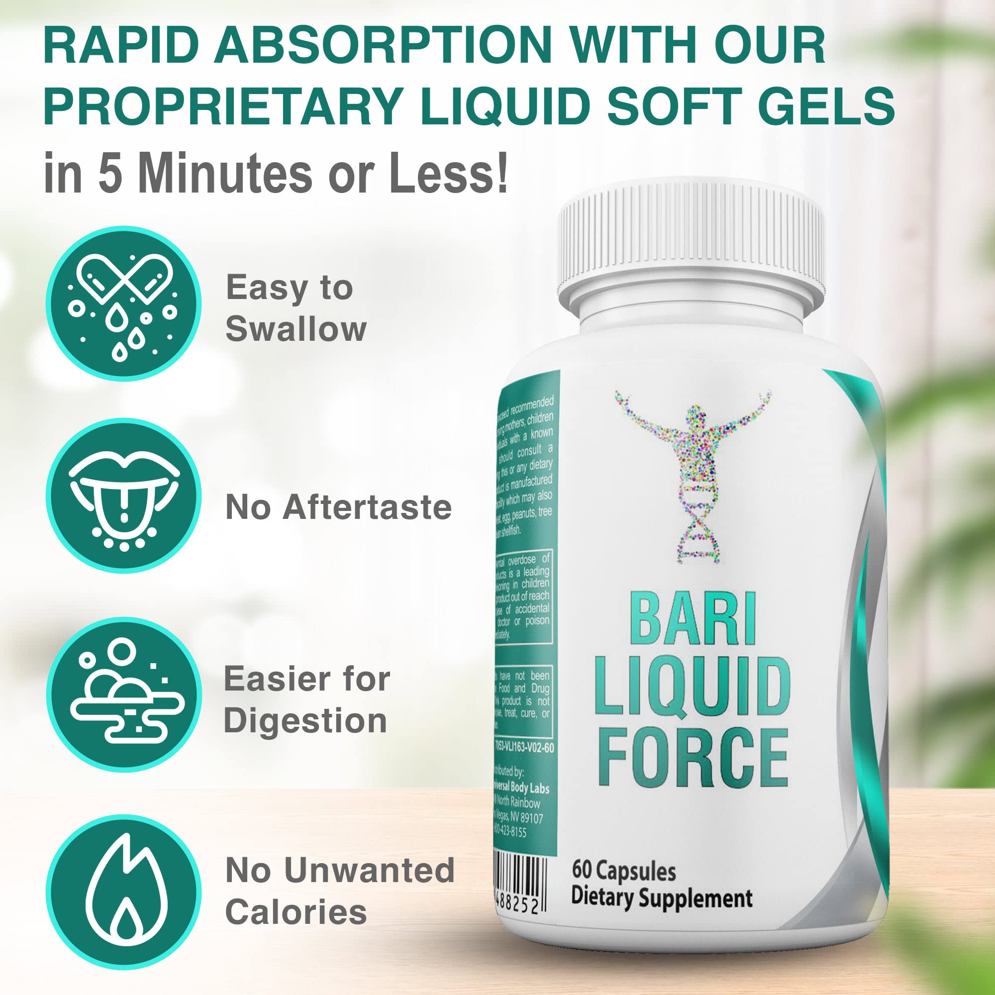 Gastric Bypass Vitamins with Iron Plus 42 Super Fruits & Vegetables for Post Bariatric Surgery Must Haves, Quick-Dissolve Gel Caps Universal Body Labs uk supplements