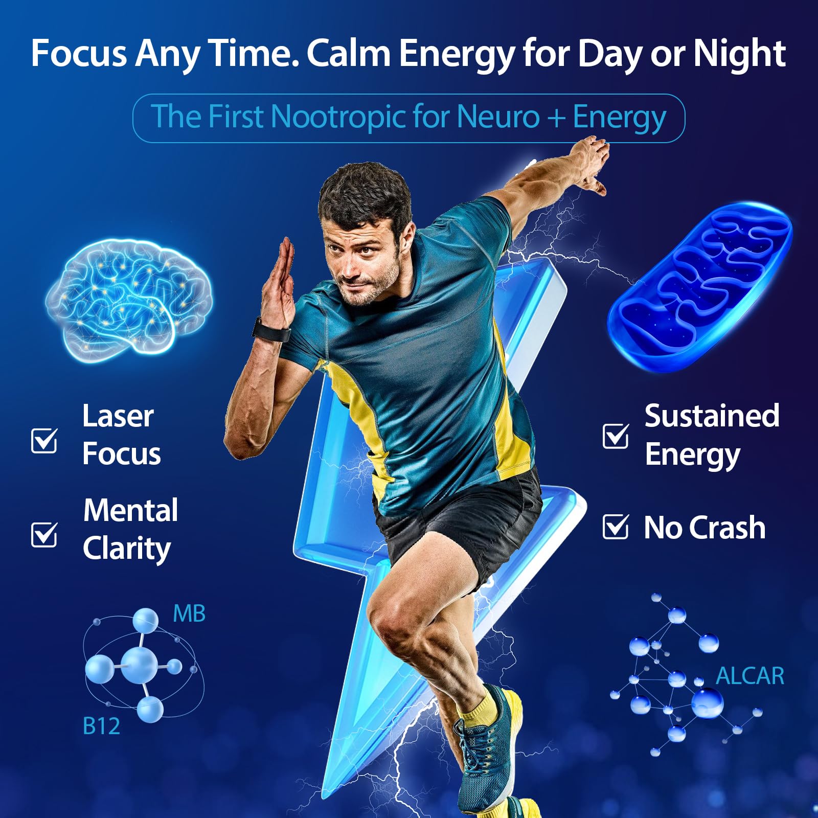 Methylene Blue Drops for Humans, 1% USP Grade – Dropper-Free No-Touch Bottle, Brain Supplement for Memory and Focus – Fast-Acting Nootropic with Methyl B12 & ALCAR – Caffeine-Free, Mint Flavor, 2oz YLVARIN THORIA uk supplements