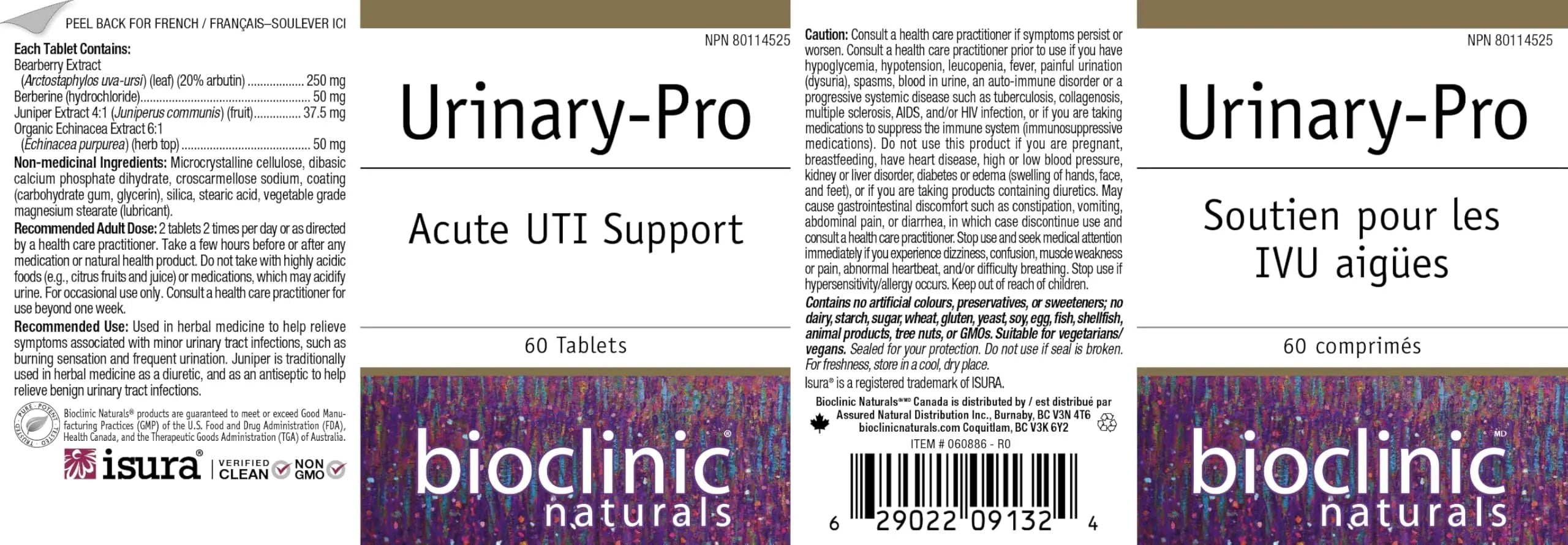 Bioclinic Naturals Urinary-Pro 60 Tablets Bioclinic Naturals uk supplements