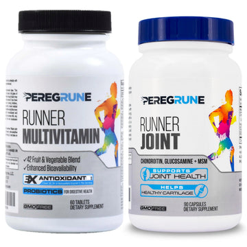 PEREGRUNE Runner Multivitamin & Joint Support Supplement | Antioxidants, Complete B-Complex & Probiotics to Support Energy PEREGRUNE uk supplements