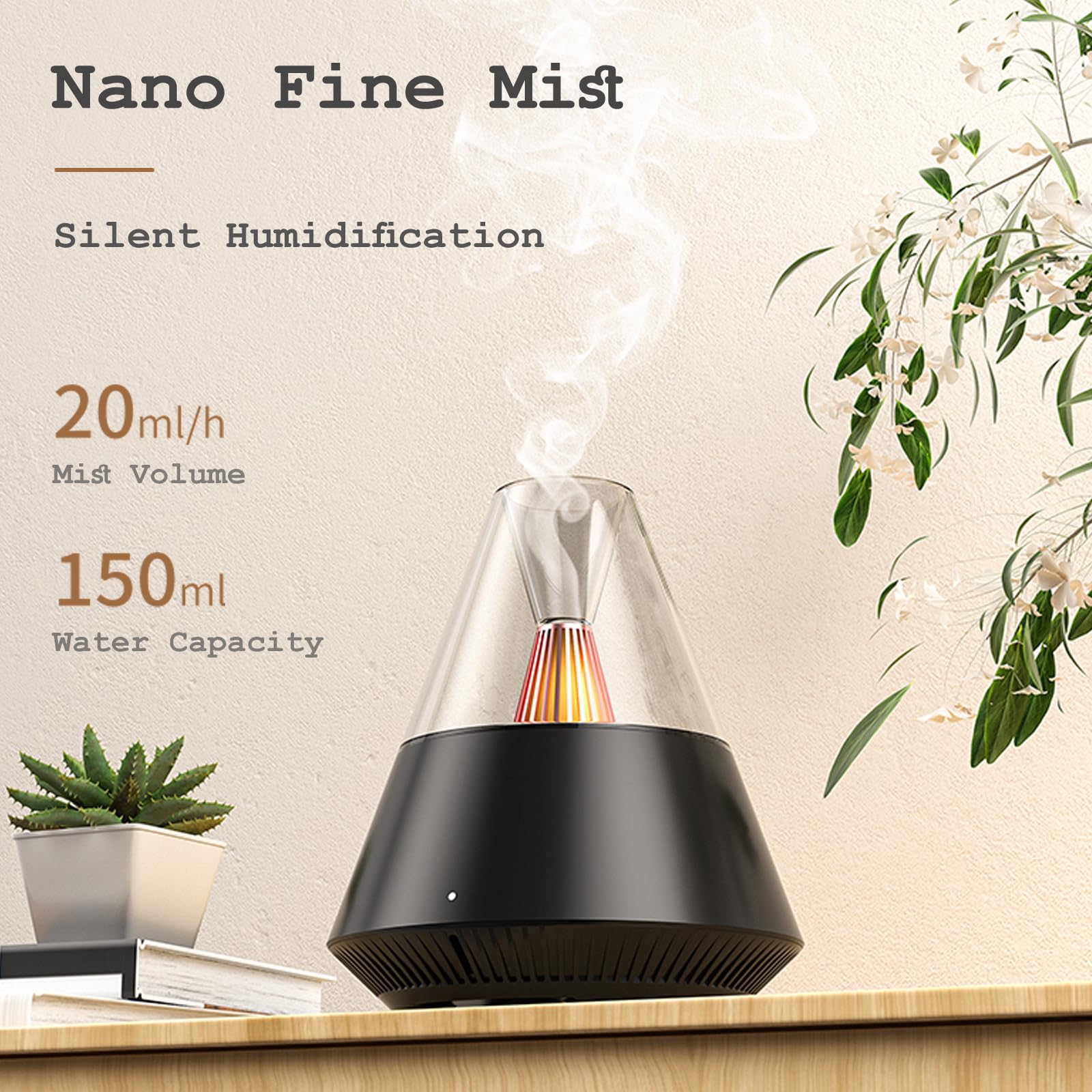 TriPro Essential Oils Aroma Diffuser,Portable Humidifier with Cool Mist and Warm Light Effect,Remote Control TriProC uk supplements