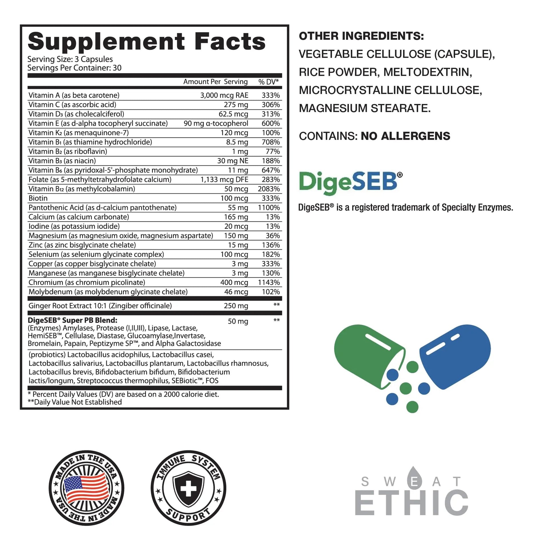 Sweat Ethic Multi-Vitamin Sweat Ethic uk supplements