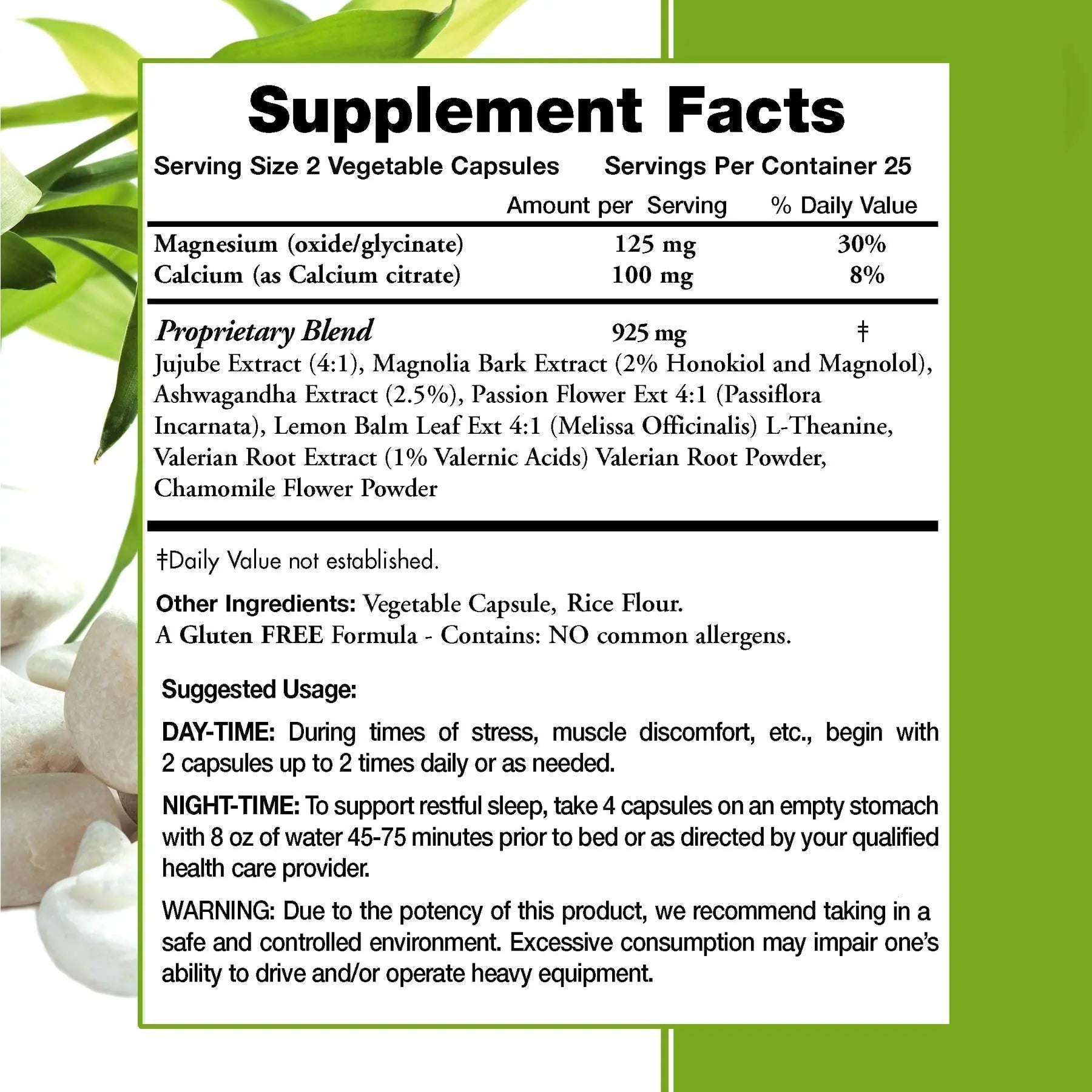 All Natural Muscle Relax Formula Plus - 50 Capsules - Daytime/Nighttime Natural Relaxant Moms For Nutrition uk supplements