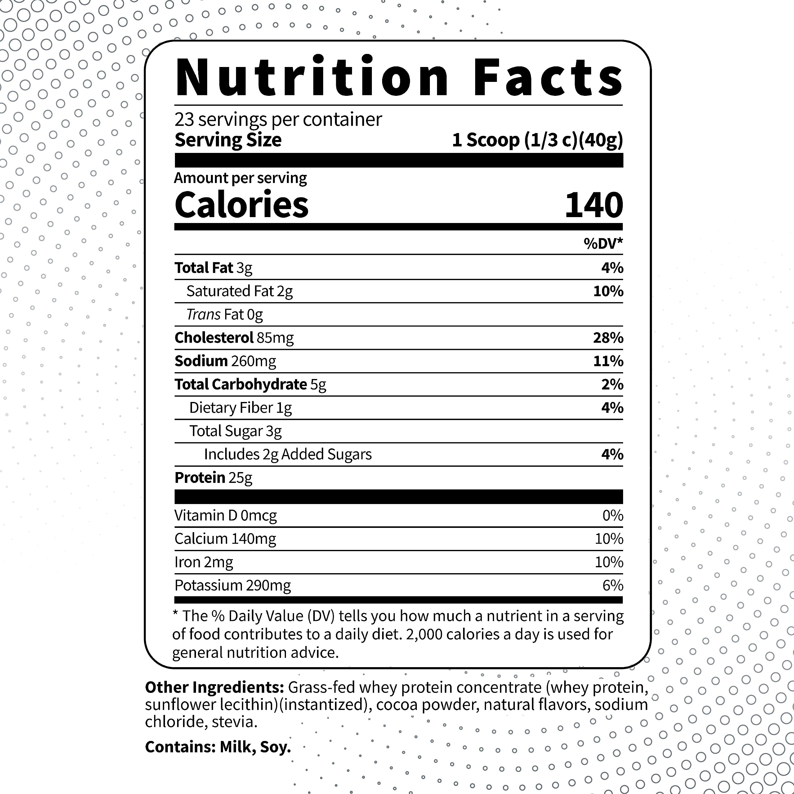 Type Zero Grass Fed Whey Protein Concentrate Powder (Chocolate, 2LBS) - Gluten Free Type Zero uk supplements