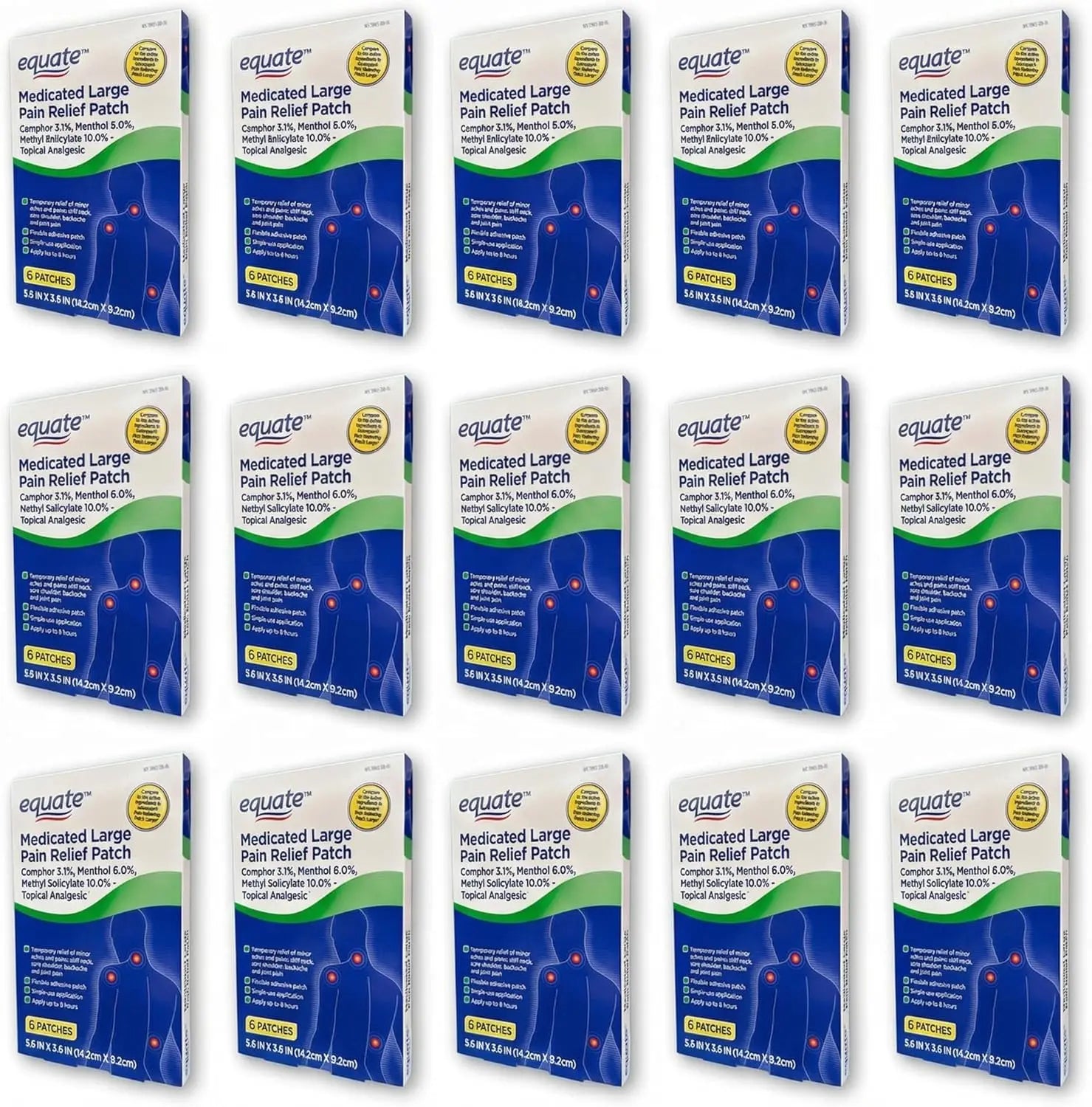 FUSION SHOP STORE Smart choices, meaningful life! Topical Patch with Menthol, Camphor, Methyl salycilate, 6 Count (Pack of 15) FUSION SHOP STORE Smart choices, meaningful life! uk supplements