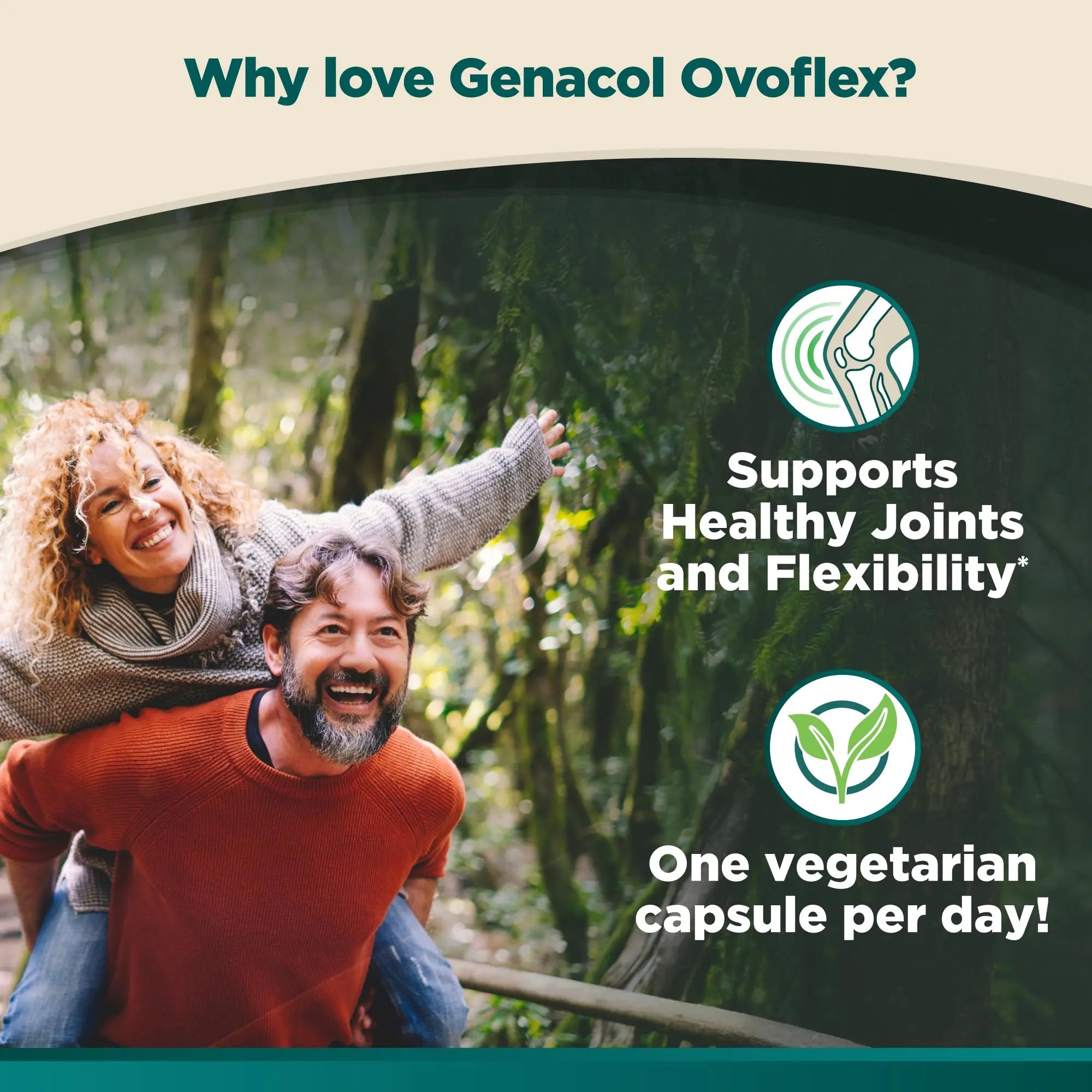Genacol Ovoflex – Natural Eggshell Membrane Supplement, Support Healthy Joints & Flexibility, Vegetarian Solution for Joint Care, Results in 7 Days, Value Pack, 60 Capsules (60-Day Supply) Genacol uk supplements