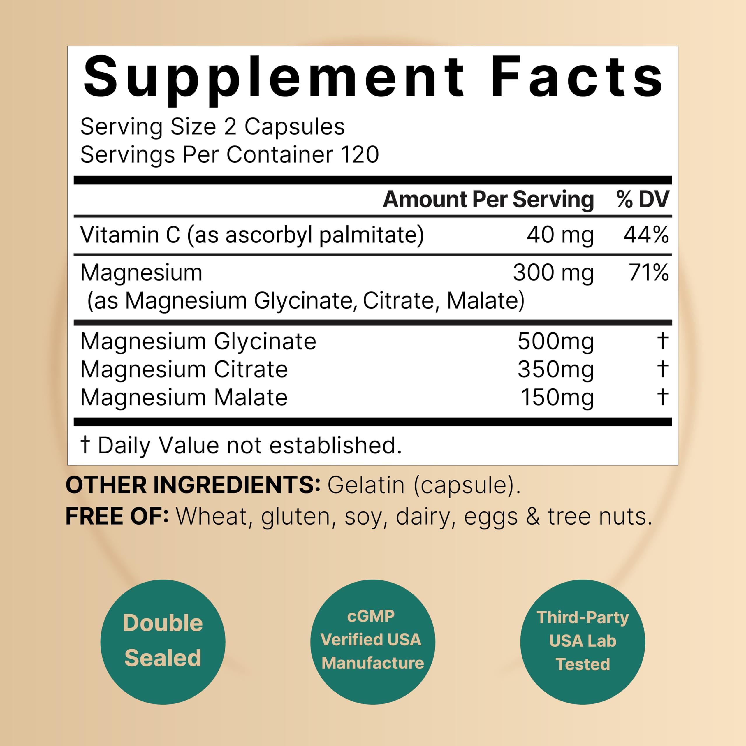 NatureBell Magnesium Complex for Women & Men 1,000mg Per Serving – 240 Capsules – Triple Magnesium Complex with Glycinate, Citrate & Malate – Chelated & Purified – Non‑GMO, Filler Free NatureBell uk supplements