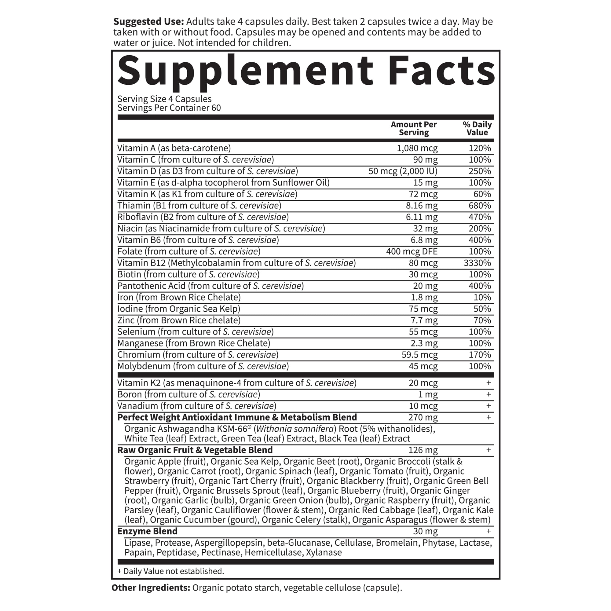 Garden of Life Multivitamin Code Perfect Weight Loss for Women and Men, Healthy Active Metabolism, Stress Management, Ashwagandha, Green Tea and Enzymes, 240 Count Garden of Life uk supplements