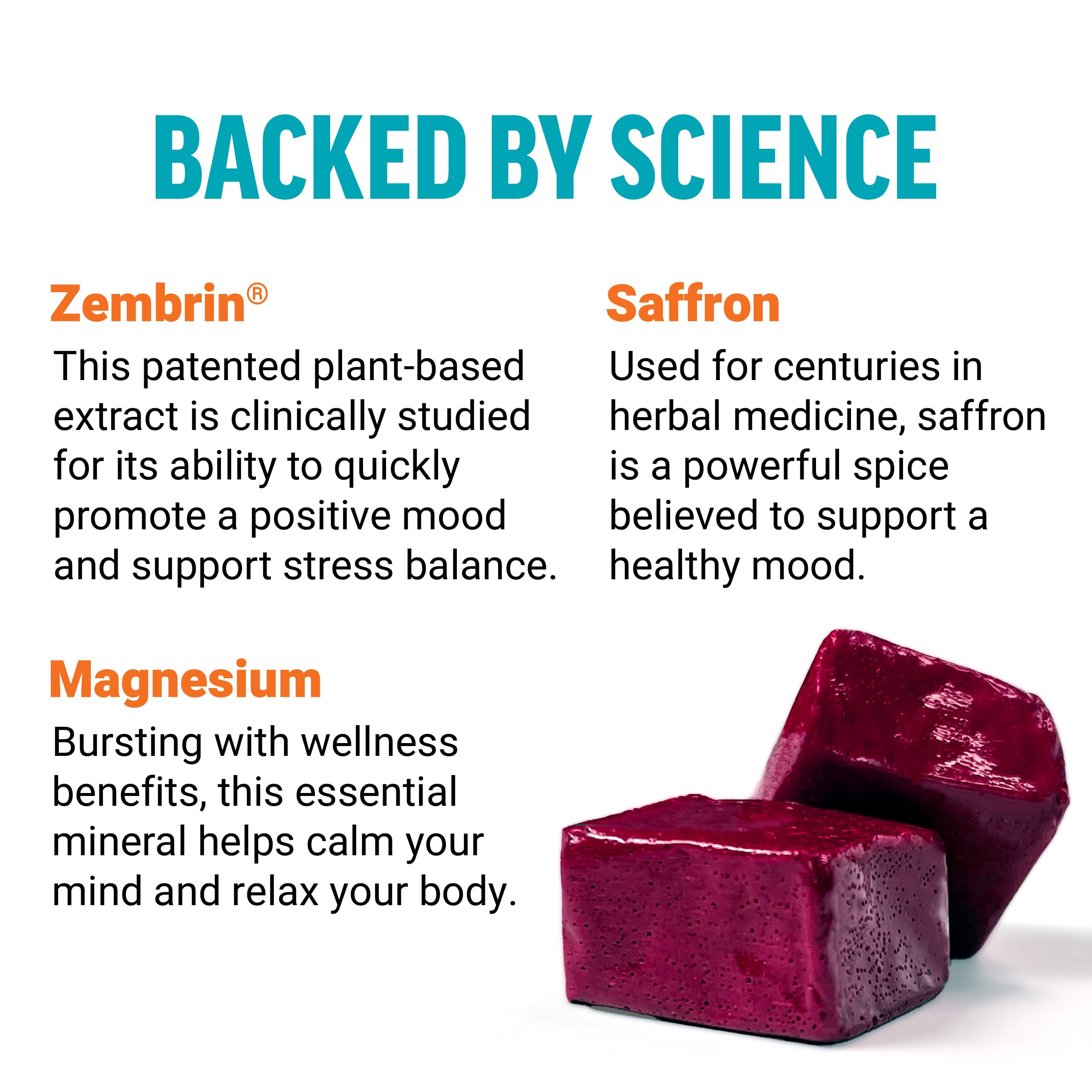 FORCE FACTOR Happy Mood, Mood Support and Mood Balance Supplement to Support Happiness, Positivity, and Stress, Made with Magnesium, Saffron, Zembrin, Non-GMO, Tropical Fruit Flavor, 30 Soft Chews Force Factor uk supplements