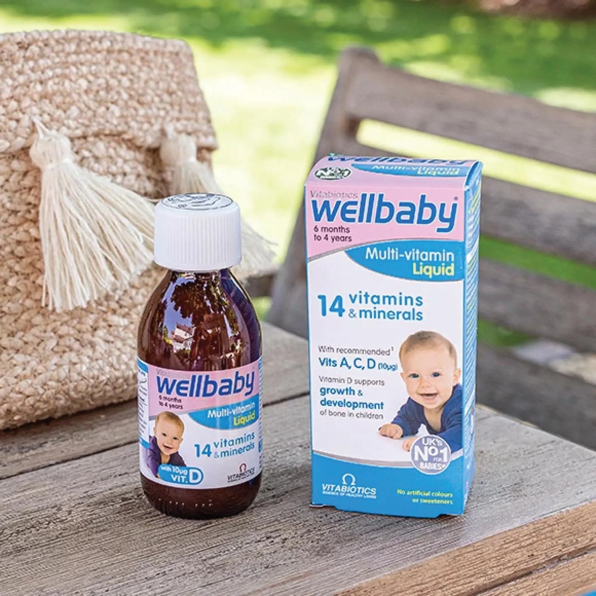 Vitabiotics Wellbaby Multi-Vitamin Liquid - Immune System Multivitamin for Infants and Babies Ages 6 Months to 4 Years - 150mL WELLBABY uk supplements