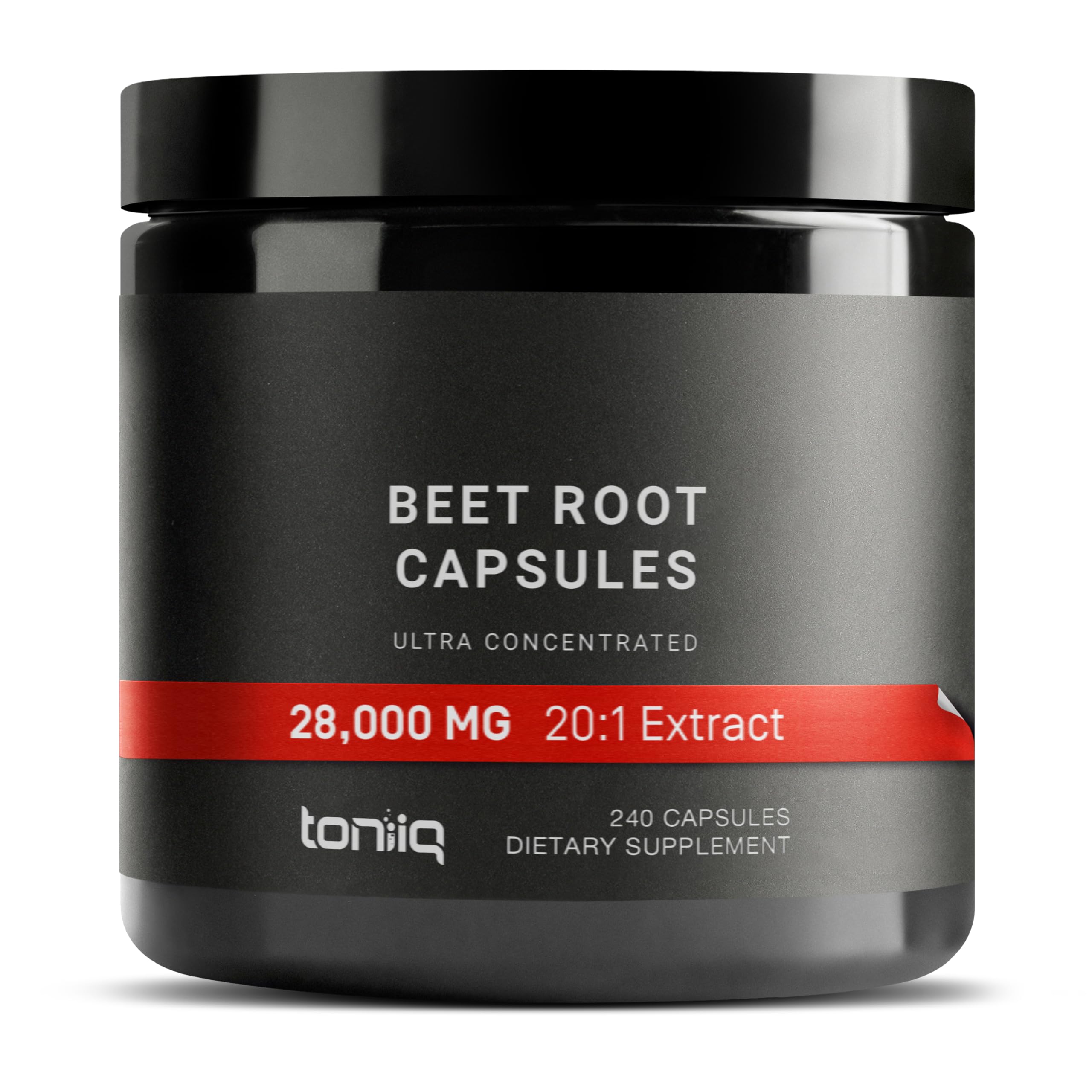 28,000mg 20x Concentrated Extract Beet Root Capsules - Natural Nitric Oxide Booster Toniiq uk supplements