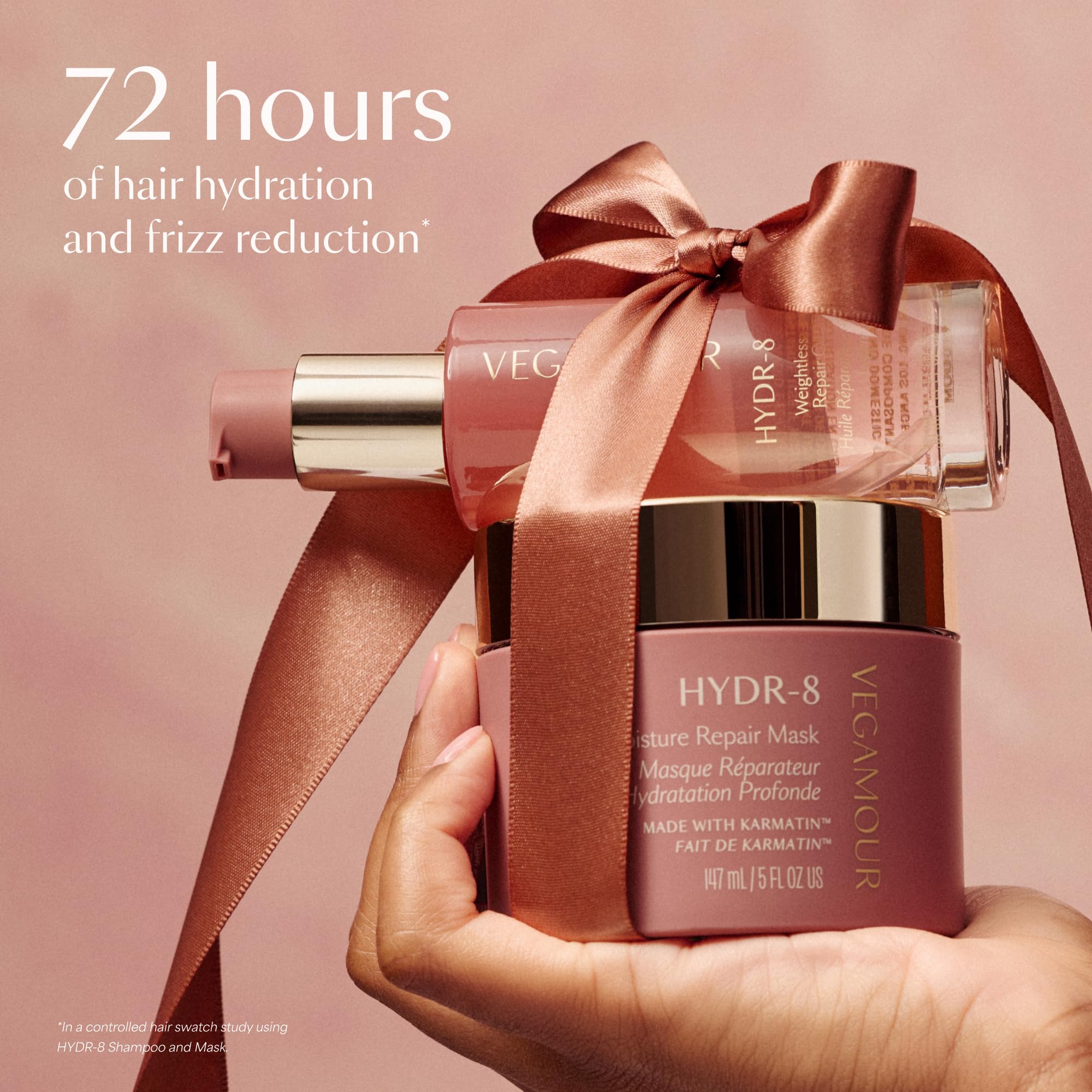 VEGAMOUR HYDR-8 Restorative Ritual Kit - Deep Hydrating Hair Mask, Repair Oil, and Leave In Conditioner Gift Set - $130 Value VEGAMOUR uk supplements