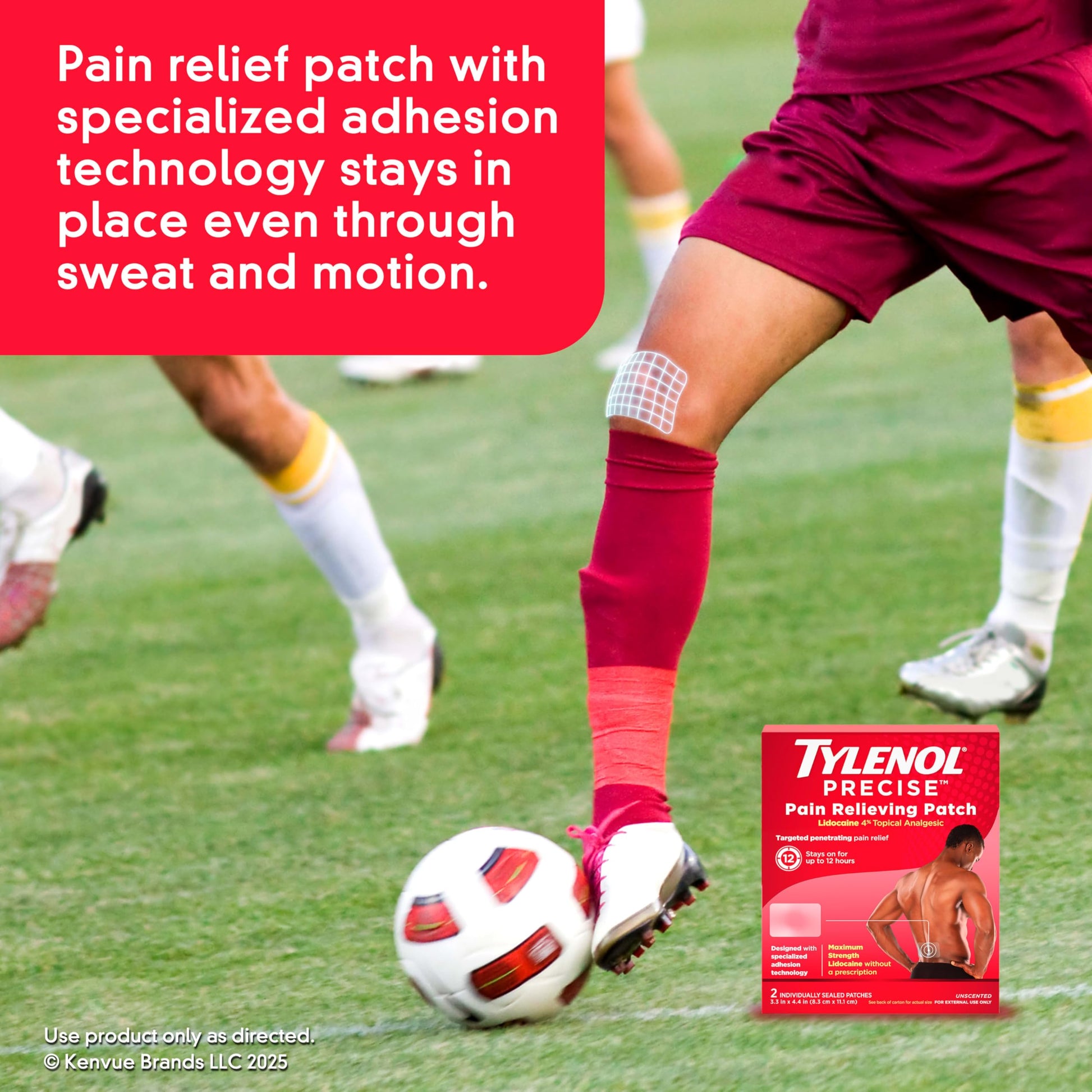 Tylenol Precise Pain Relieving Patches, Large Topical Analgesic Patches + Maximum OTC Strength Lidocaine Penetrates, Targeted Relief Ideal for Shoulder, Back & Knee Pain, Unscented, 4 ct Tylenol uk supplements
