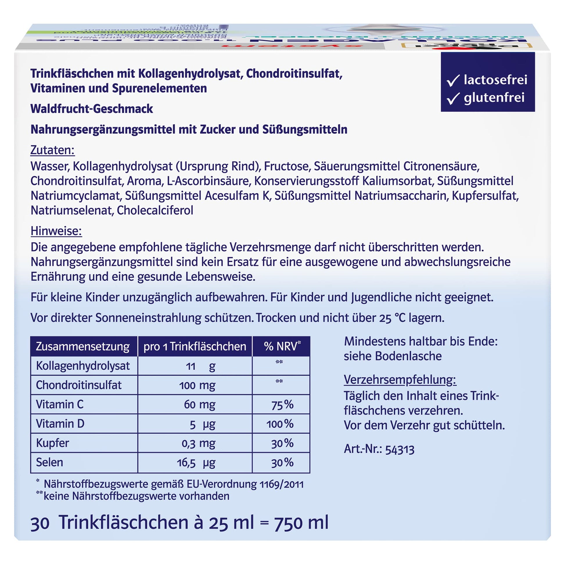 Doppelherz collagen 11,000 ampoules, 30 x 25 ml, PZN:7625039 My Store uk supplements