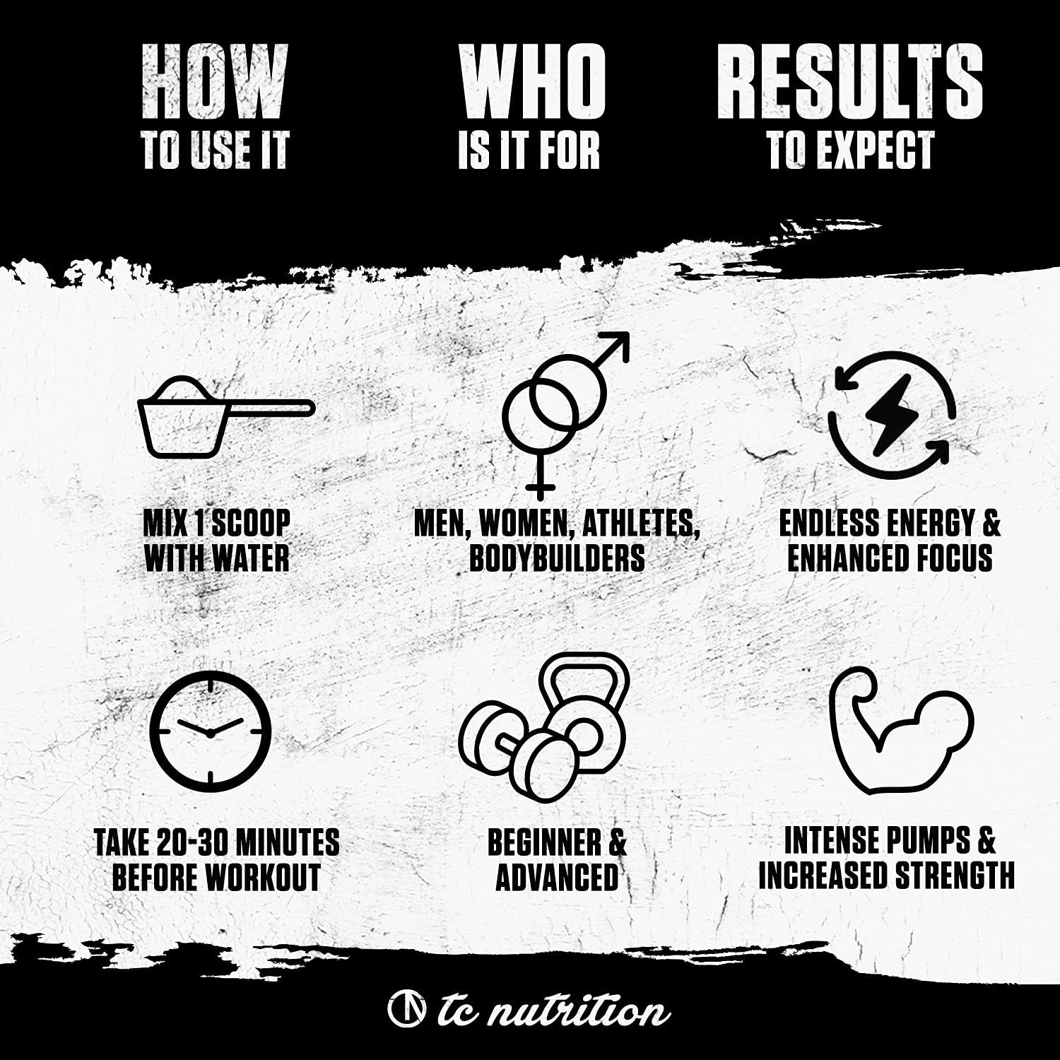 Batch 27 Pre Workout Powder - 8g Citrulline, 3.5g Beta Alanine, 2.5g Betaine, 325mg Caffeine TC Nutrition uk supplements
