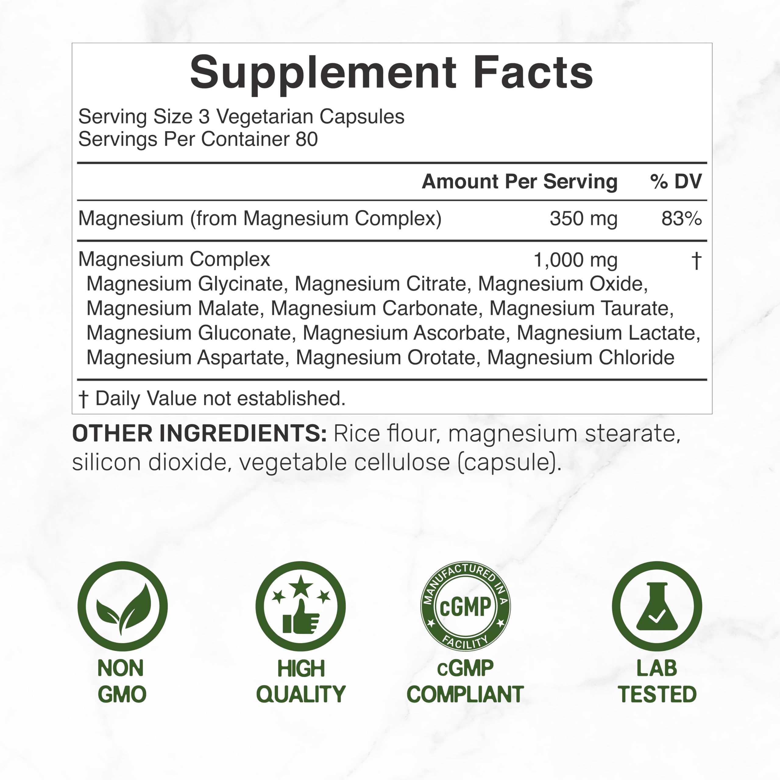 12‑in‑1 Magnesium Complex for Women 1,000 mg, 240 Vegetarian Capsules | Magnesium Glycinate, Citrate, Malate, Taurate, Orotate, Oxide & More | Chelated & Purified for Better Absorption DEAL SUPPLEMENT uk supplements