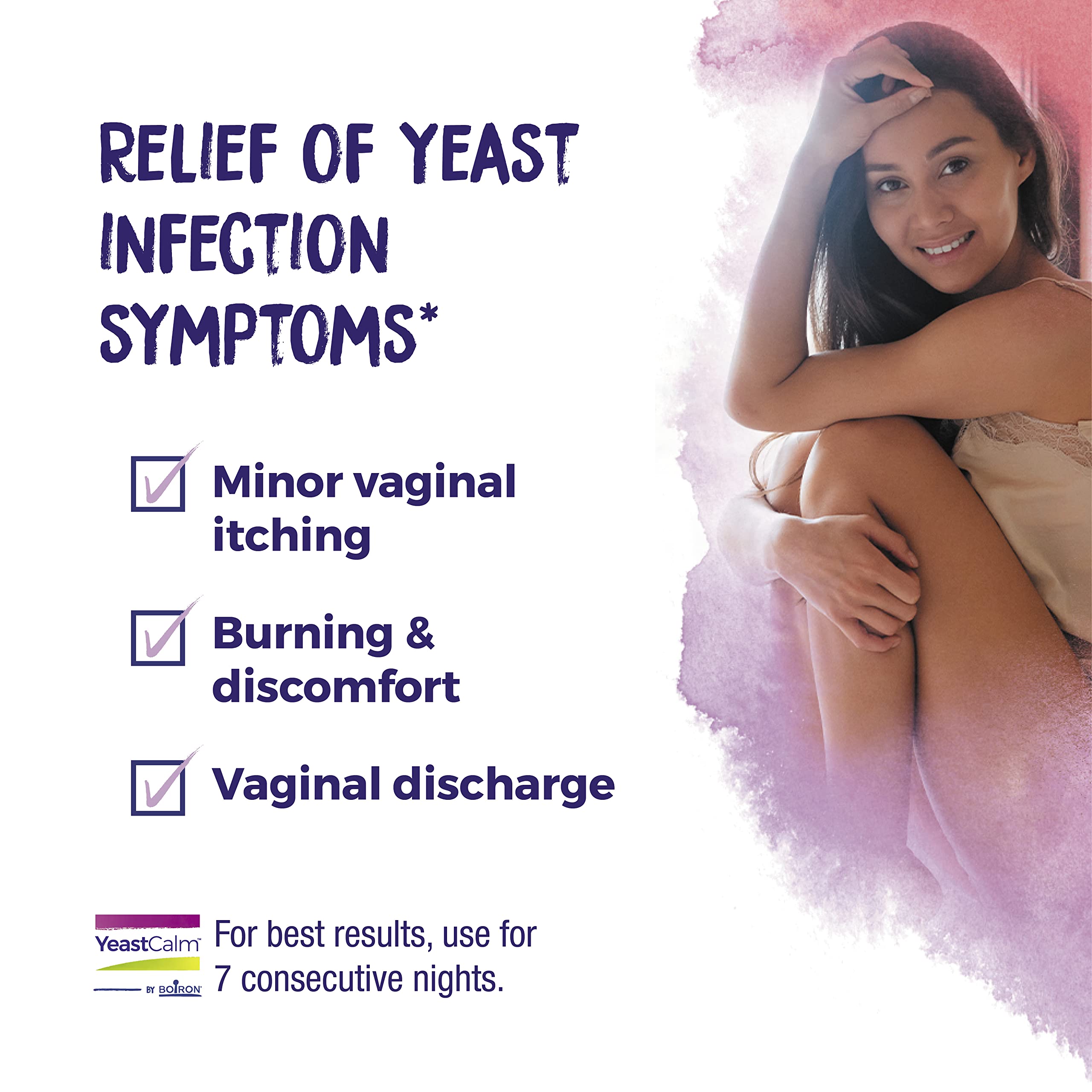 oiron YeastCalm Homeopathic Suppositories for Yeast Infections, Burning, Discharge Boiron uk supplements