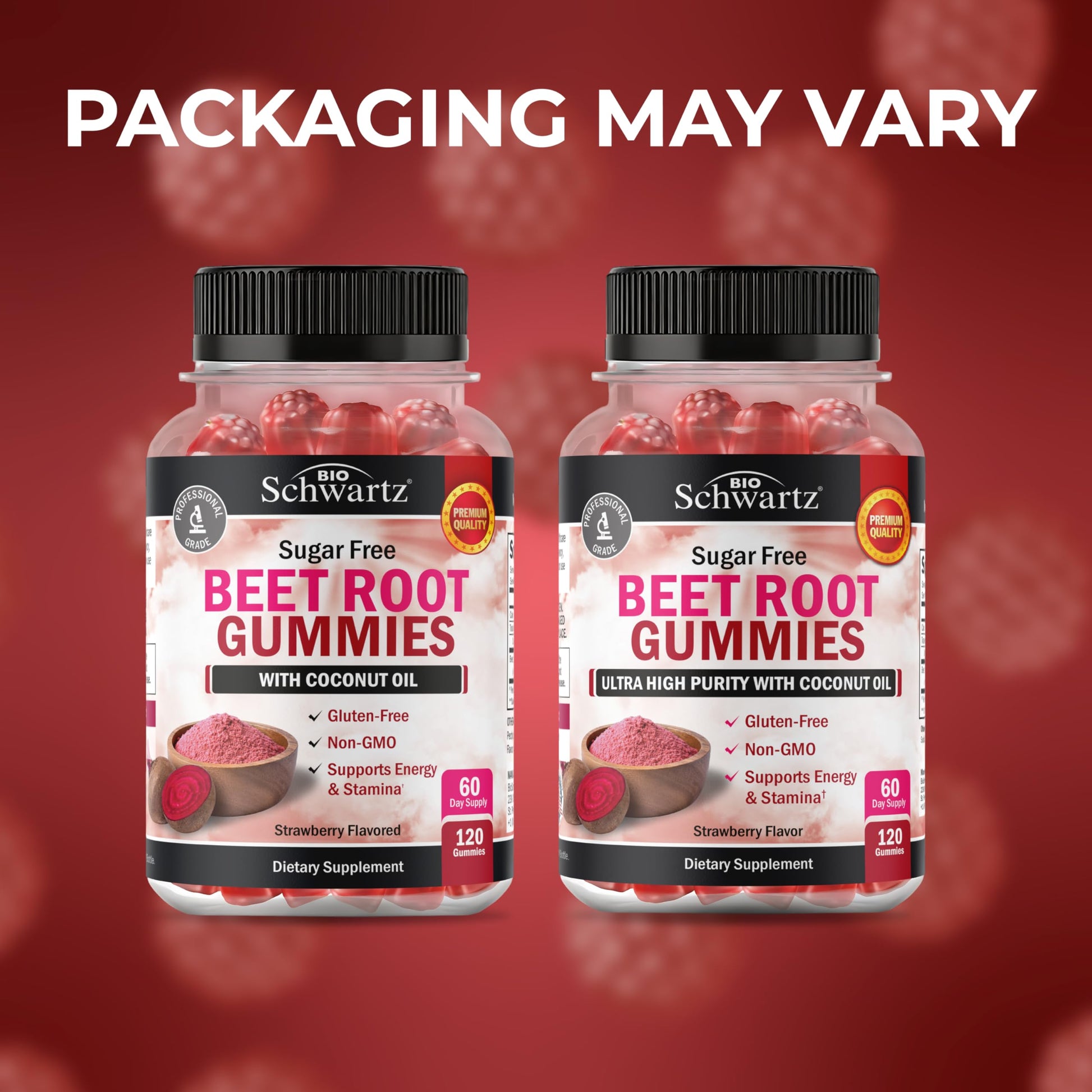 Sugar Free Beet Root Gummies - Nitric Oxide Gummies Infused with Coconut Oil for Highest Absorption - Supports Energy & Whole Body Health BioSchwartz uk supplements