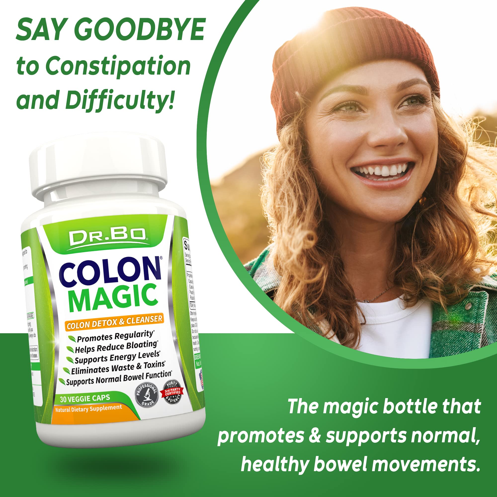 Colon Cleanse Detox Formula - Natural Bowel Cleanser Pills for Intestinal Bloating & Fast Digestive DR. BO uk supplements