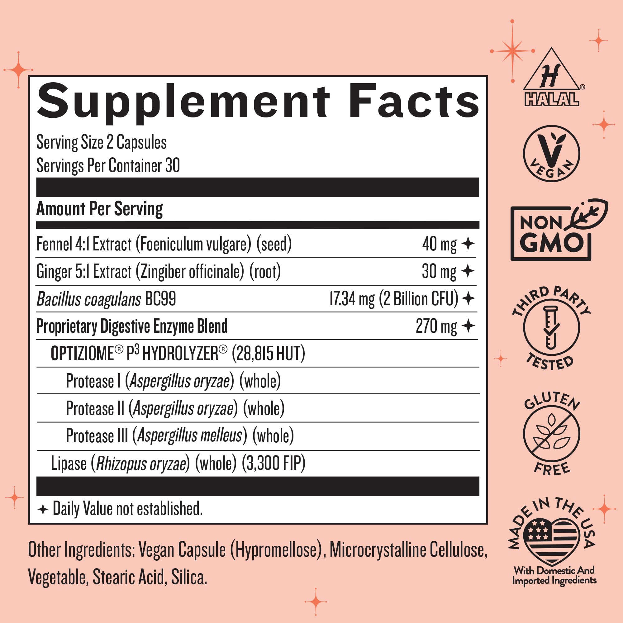 Legendairy Milk Digestive Enzymes for Women, Probiotics for Digestive Health, Gut Health Supplements, Bloating Relief for Women, Debloat Gas Relief w/Ginger & Fennel Bloat Baddie 60 Capsules Legendairy Milk uk supplements