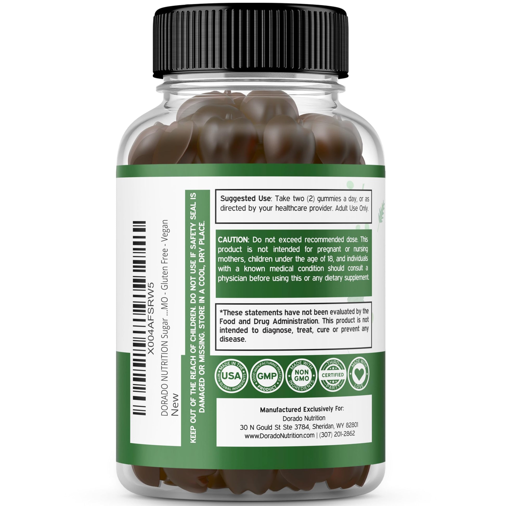 Fruit and Veggies Supplement (120 Gummies) - Premium Sugar-Free Superfood Super Green & Fruit Gummies for Adults - Immunity Support for Men & Women - Non GMO, Vegan Safe & Made in USA DORADO NUTRITION uk supplements