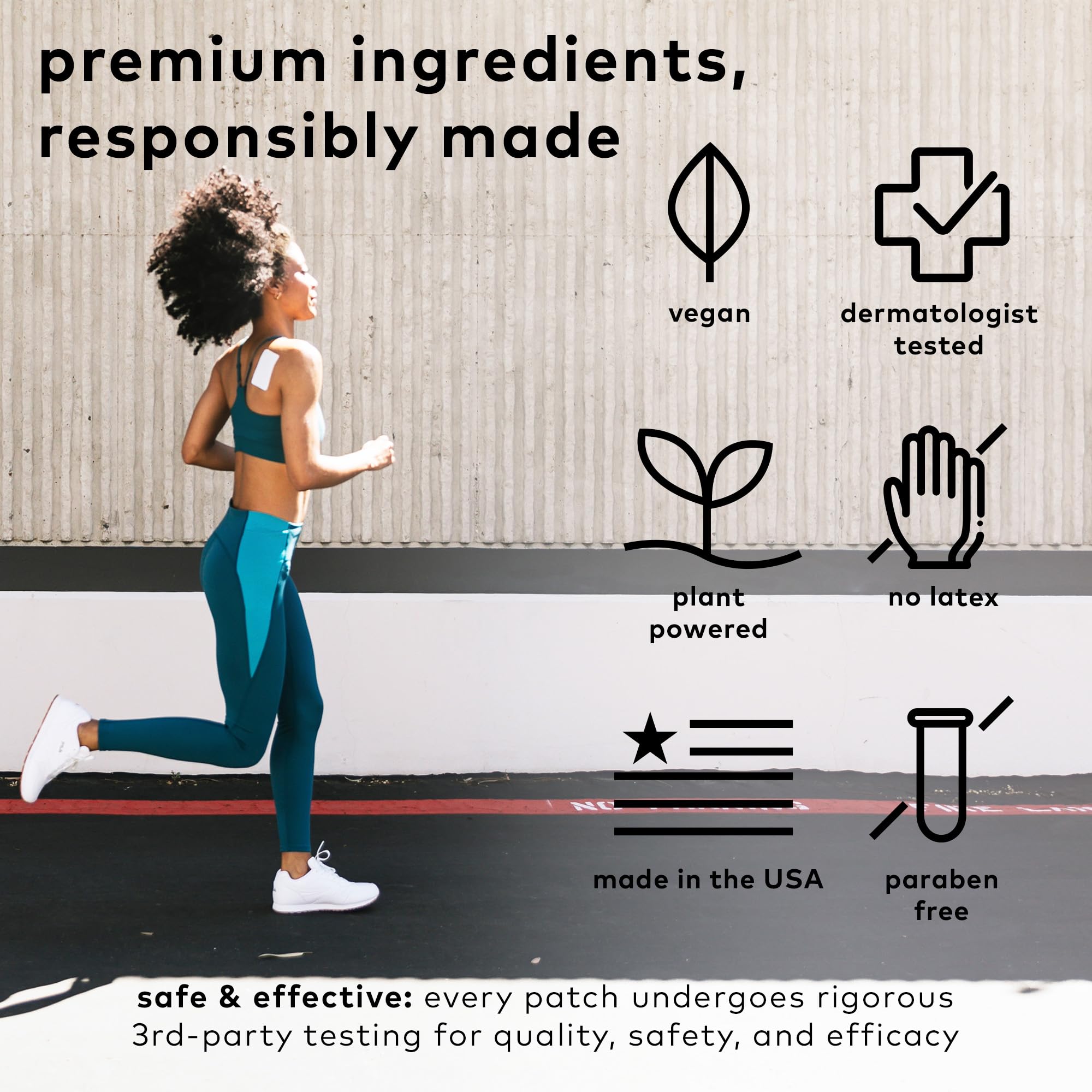 The Good Patch Muscle Pain Relief Patches, Natural Patch with Menthol, Lavender, Arnica and Aloe Vera, Sustained Release, Plant Powered Wearable Wellness, For Back, Neck, Arms, Legs (16 Total Patches) The Good Patch uk supplements