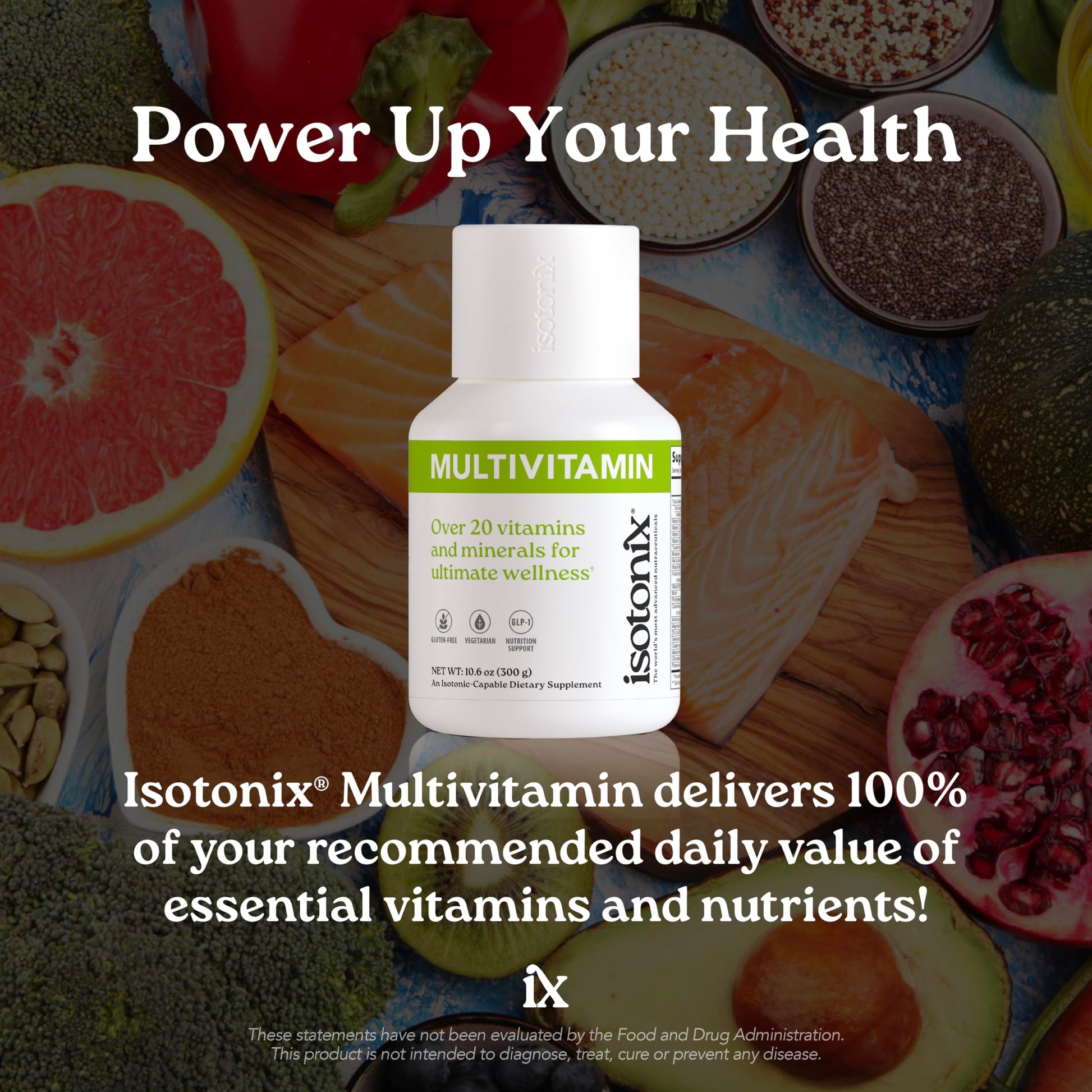Isotonix Multivitamin Powder Without Iron – Methylated B Vitamins, Antioxidant & Mineral Support – Fast-Mix Isotonic Delivery – Vegetarian, Gluten-Free, Non-GMO – Natural Fruit Flavor – 90 Servings Isotonix uk supplements
