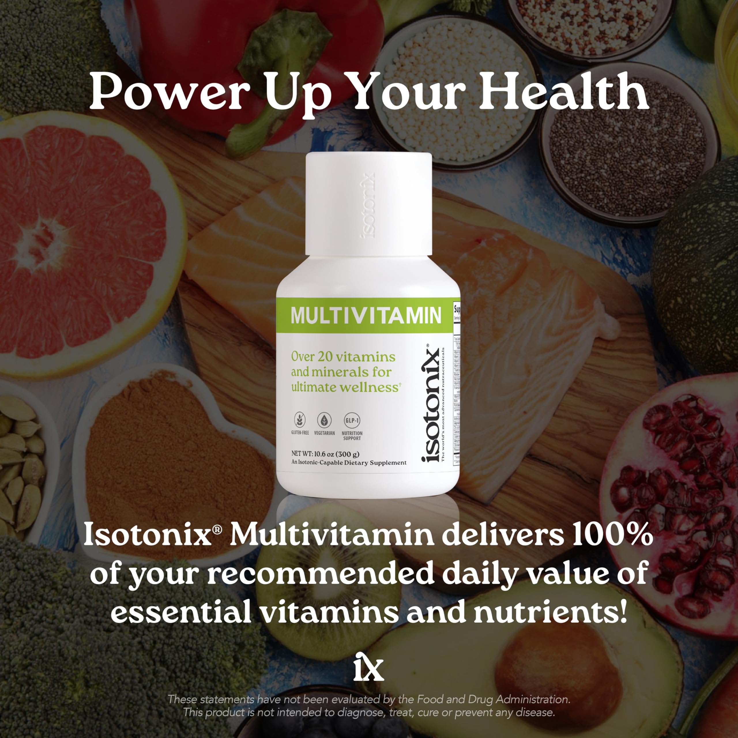 Isotonix Multivitamin Powder Without Iron – Methylated B Vitamins, Antioxidant & Mineral Support – Fast-Mix Isotonic Delivery – Vegetarian, Gluten-Free, Non-GMO – Natural Fruit Flavor – 90 Servings Isotonix uk supplements