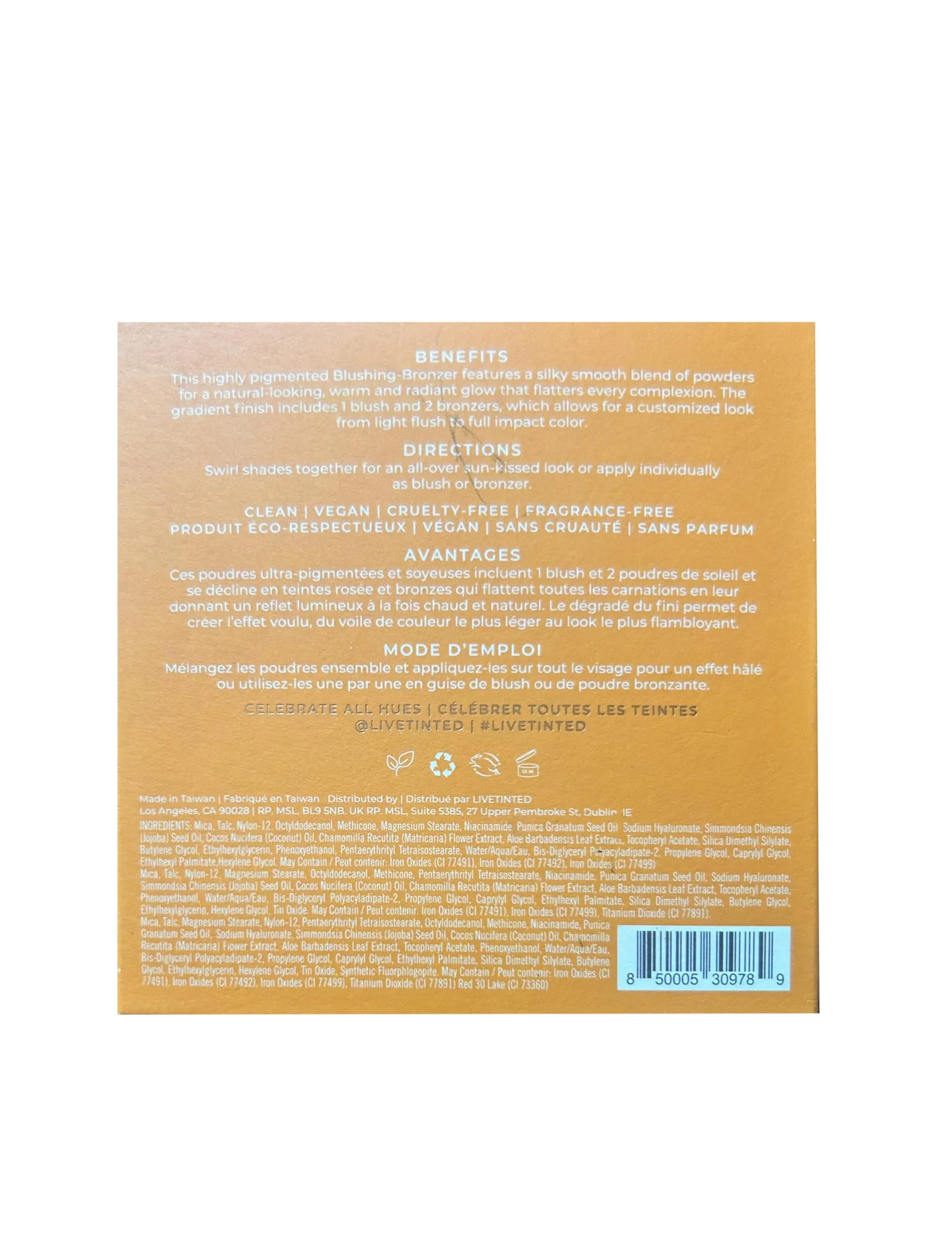 Live Tinted Huebeam Jumbo Gradient Blushing Bronzer - Lightweight, Highly-Pigmented, Buildable & Blendable - Sunkissed, Glowy, Even Toned Skin Face Blush and Bronzer - 15g / 0.5 oz Live Tinted uk supplements