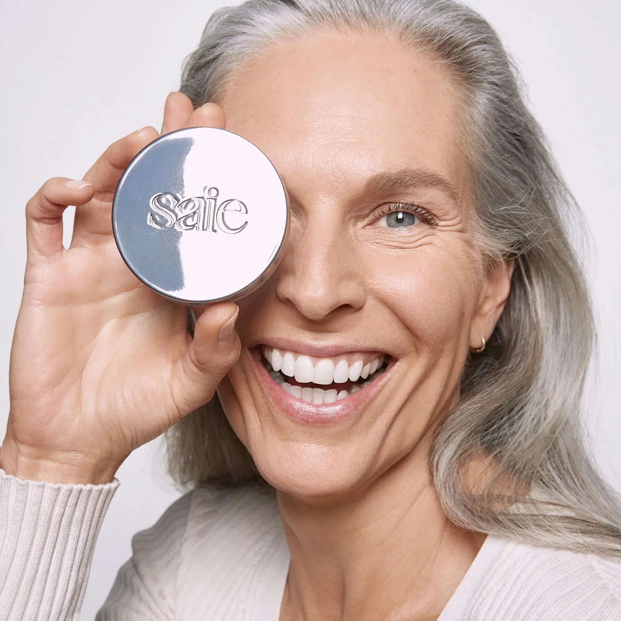 Saie Airset Radiant Loose Setting Powder - Weightless Face Powder to Set, Smooth + Diffuse Face Makeup - Formulated with Hydrating Squalane - Translucent (0.14 oz) Saie uk supplements