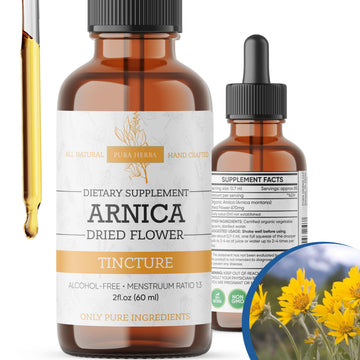 Pura Herba Arnica Liquid Extract – Alcohol-Free, Vegan, Supports Muscle Recovery & Joint Comfort, Fast-Absorbing Tincture, Made in USA – 2 Fl Oz Pura Herba uk supplements
