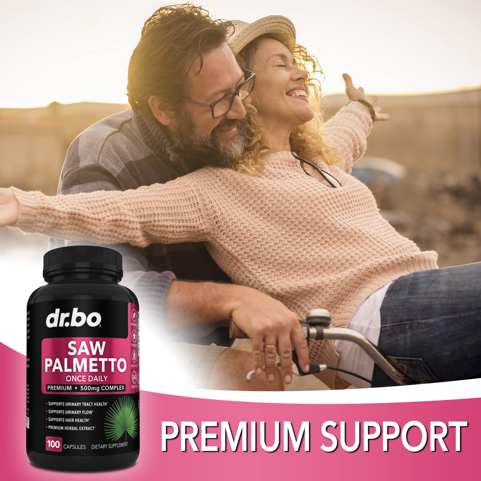 Saw Palmetto for Women Hair Loss - DHT Blocker for Women Hair Growth Plus Bladder DR. BO uk supplements